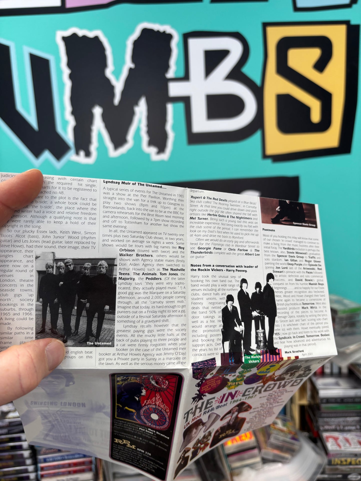 The In Crowd (UK Mod R&B Beat 1964-1967), CD, 1st pressing, Compilation, Enhanced, RPM Records, UK 2001