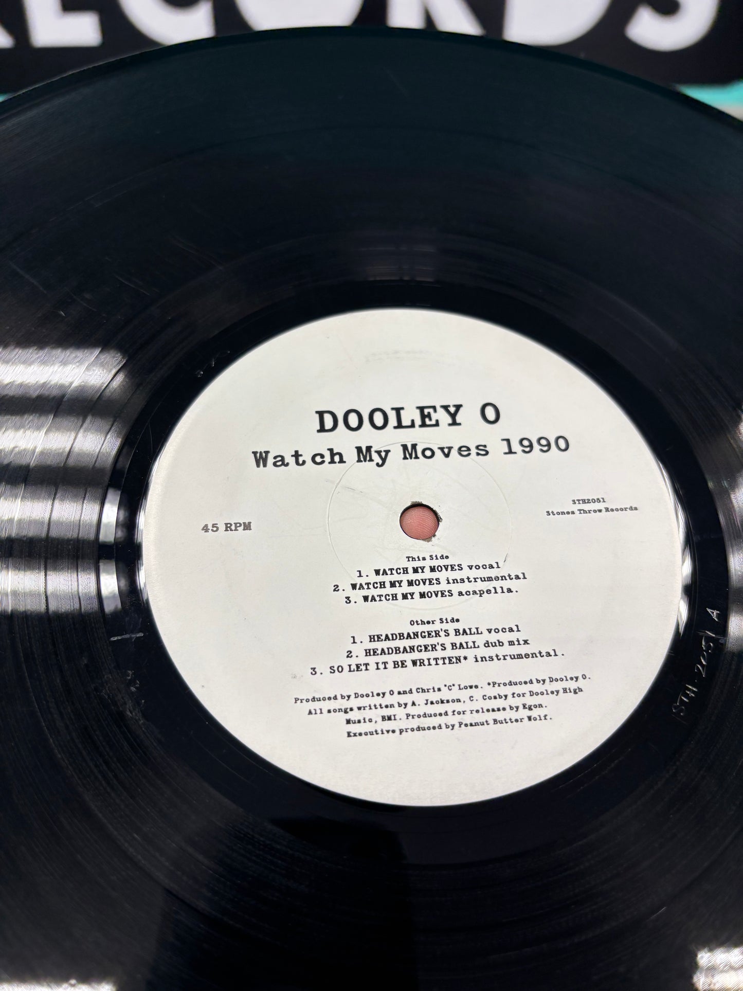 Dooley O: Watch My Moves 1990, 12inch, Only pressing, Stones Throw Records, US 2002