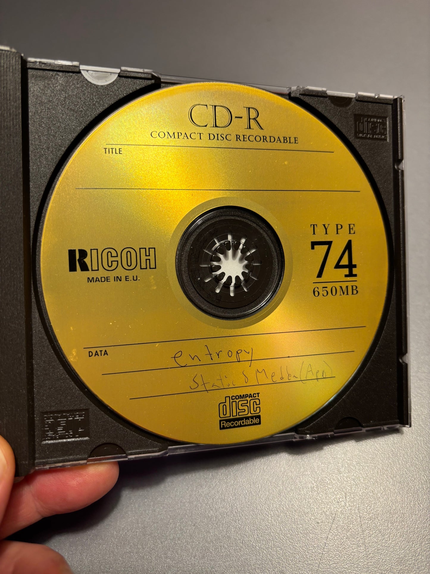 Entropy: The Mythology, CDr, Only pressing, Sampler, Mixed, Not On Label, Finland 90’s