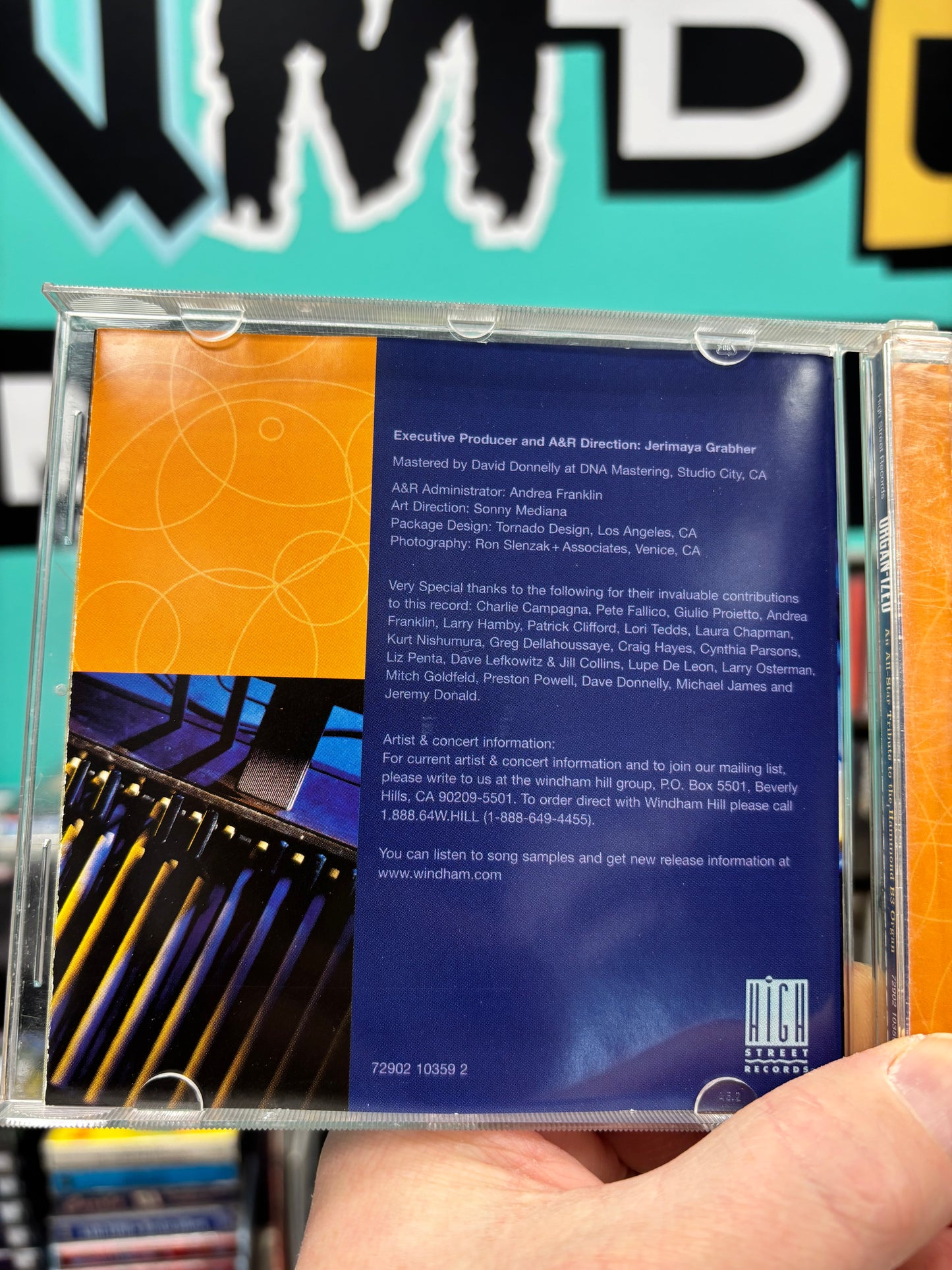 Organ-ized: An All-Star Tribute To The Hammond B3 Organ, CD, High Street Records, Europe 1999