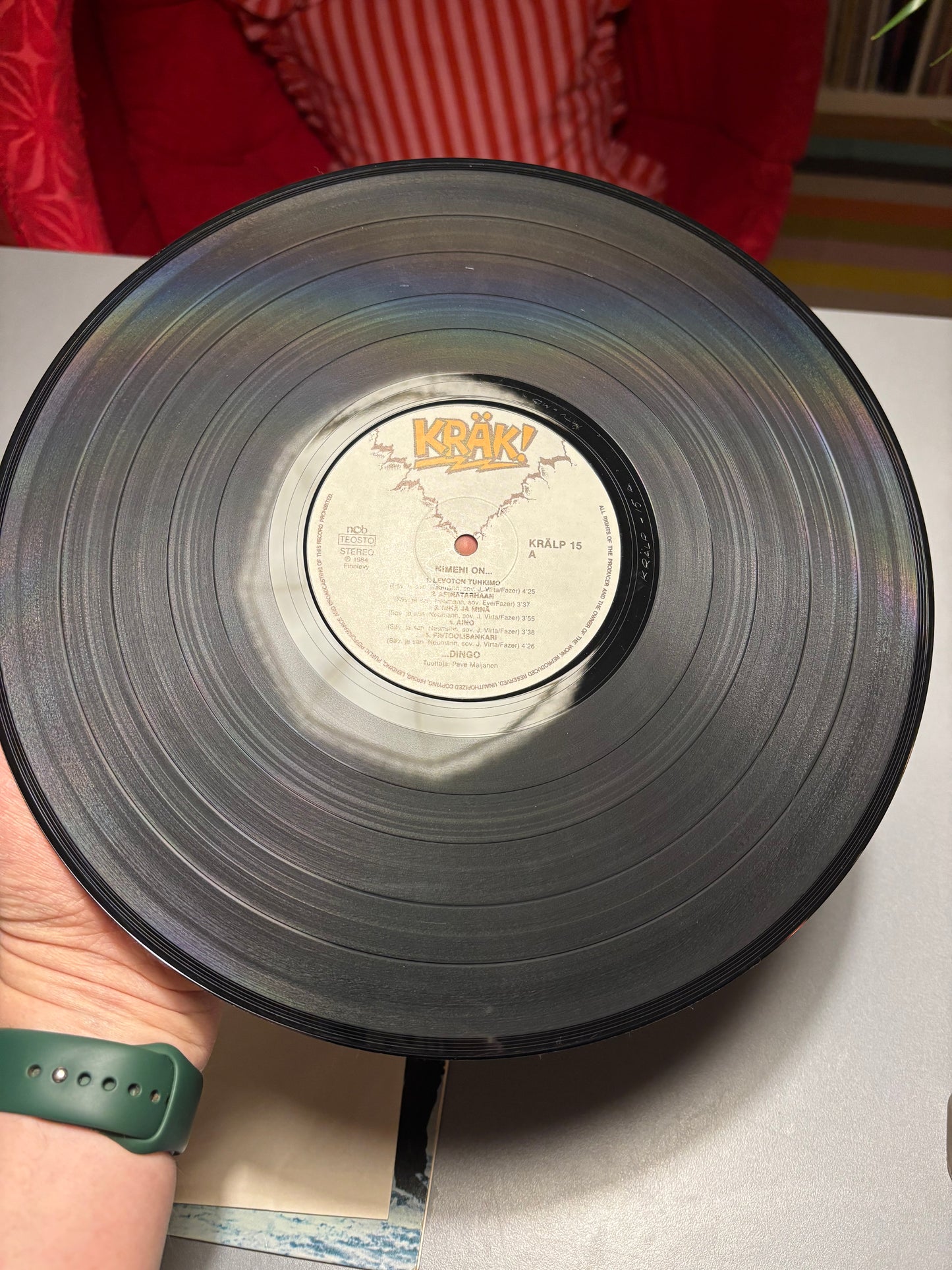 Dingo: Nimeni on Dingo, LP, 1st pressing, Kräk!, Finland 1984