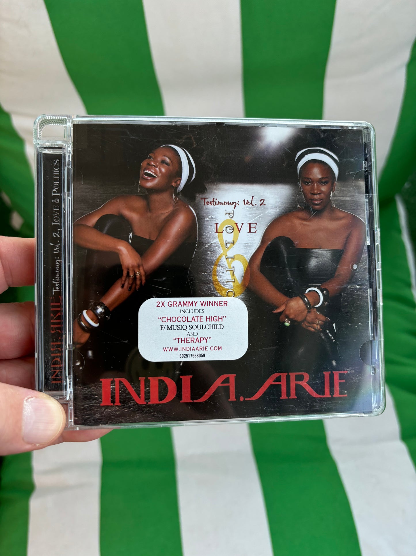 India.Arie - Testimony: Vol. 2, Love & Politics, CD, Universal Republic Records, Europe 2008