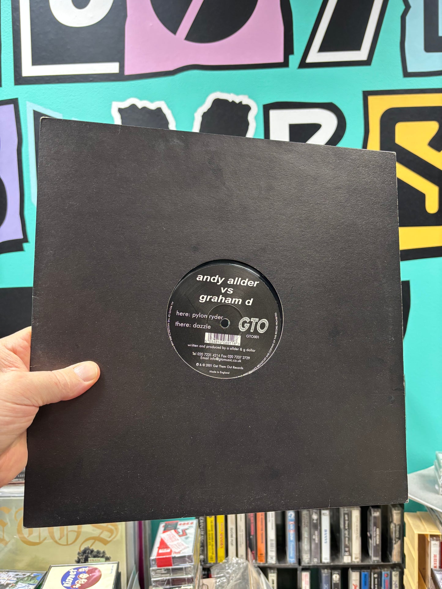 Andy Allder & Graham D: Pylon Ryder/Dazzle, 12inch, Only pressing, GTO (Get Them Out) Records, UK 2001