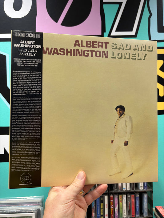 Albert Washington: Sad And Lonely, LP, reissue, Limited Edition, RSD, Tidal Waves Music, UK & Europe 2019