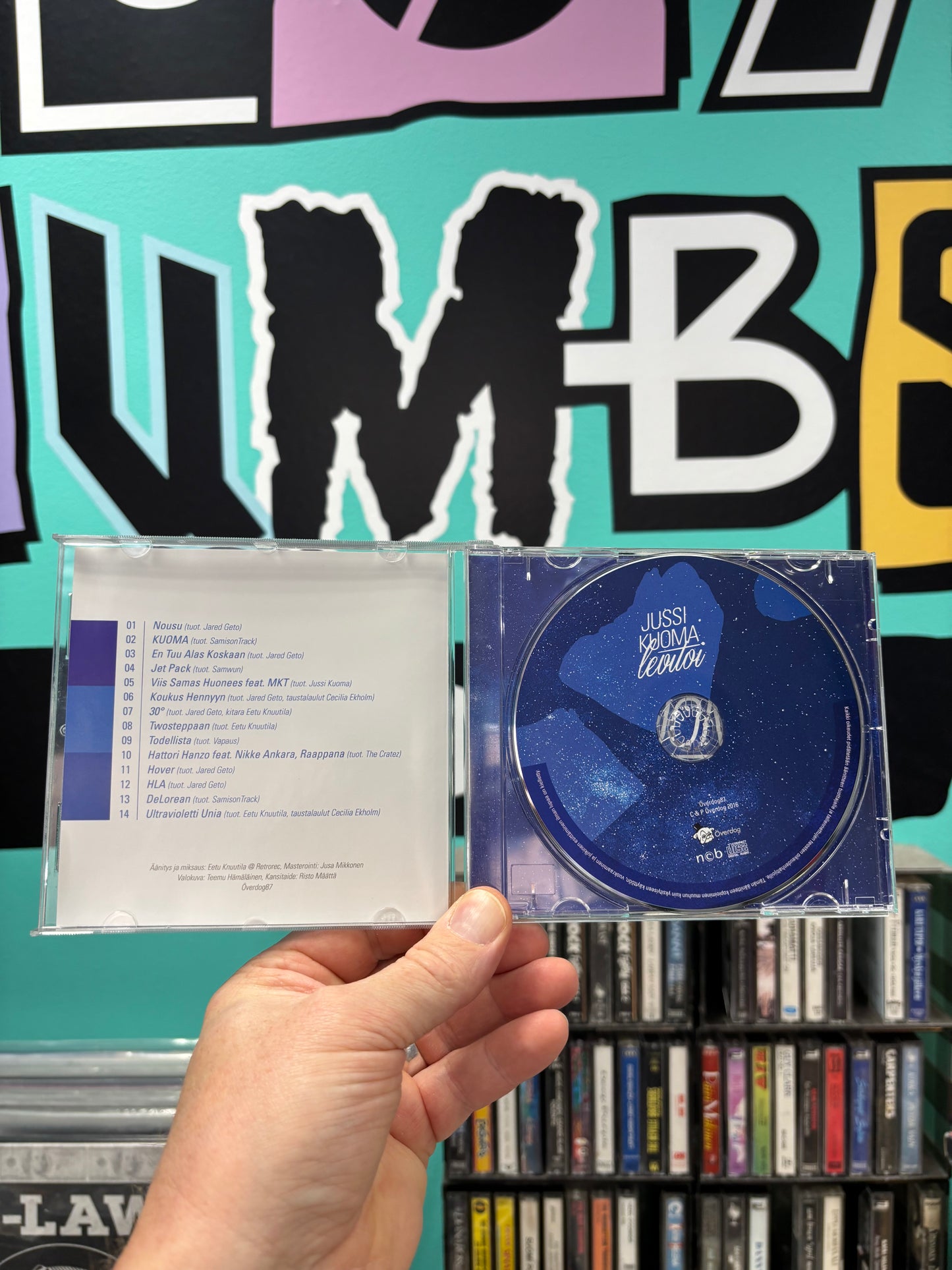 Jussi Kuoma: Levitoi, CD, 1st pressing, Only CD pressing, Överdog, Finland 2016
