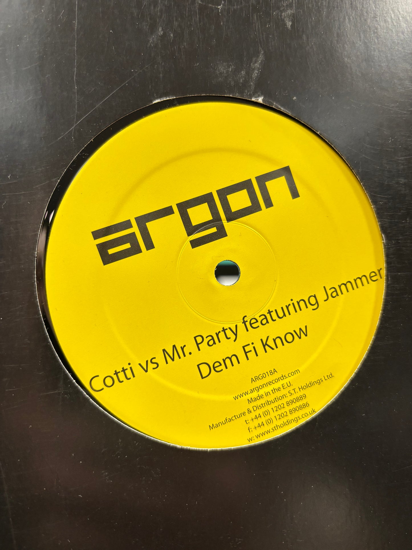 Cotti vs Mr. Party featuring Jammer: Dem Fi Now/Cotti: Shake Ur Solarplex, 12inch, Only official pressing, Argon, US 2008