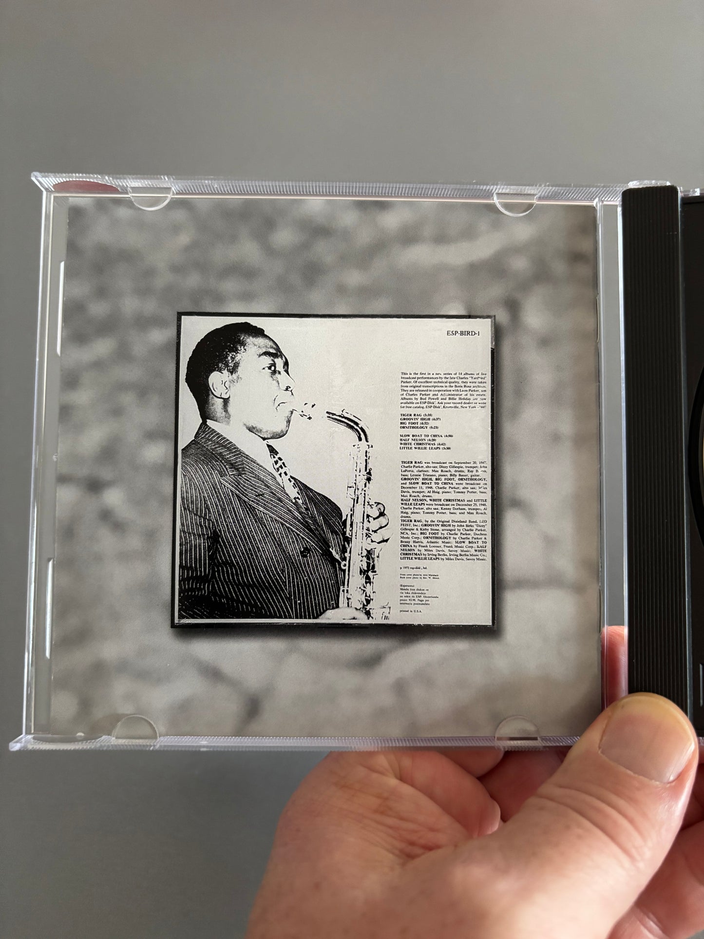 Charlie Parker: The Comprehensive Charlie Parker: Live Performances Volume I, CD, reissue, remastered, compilation, ESP-DISK’, Calibre, Europe 1999