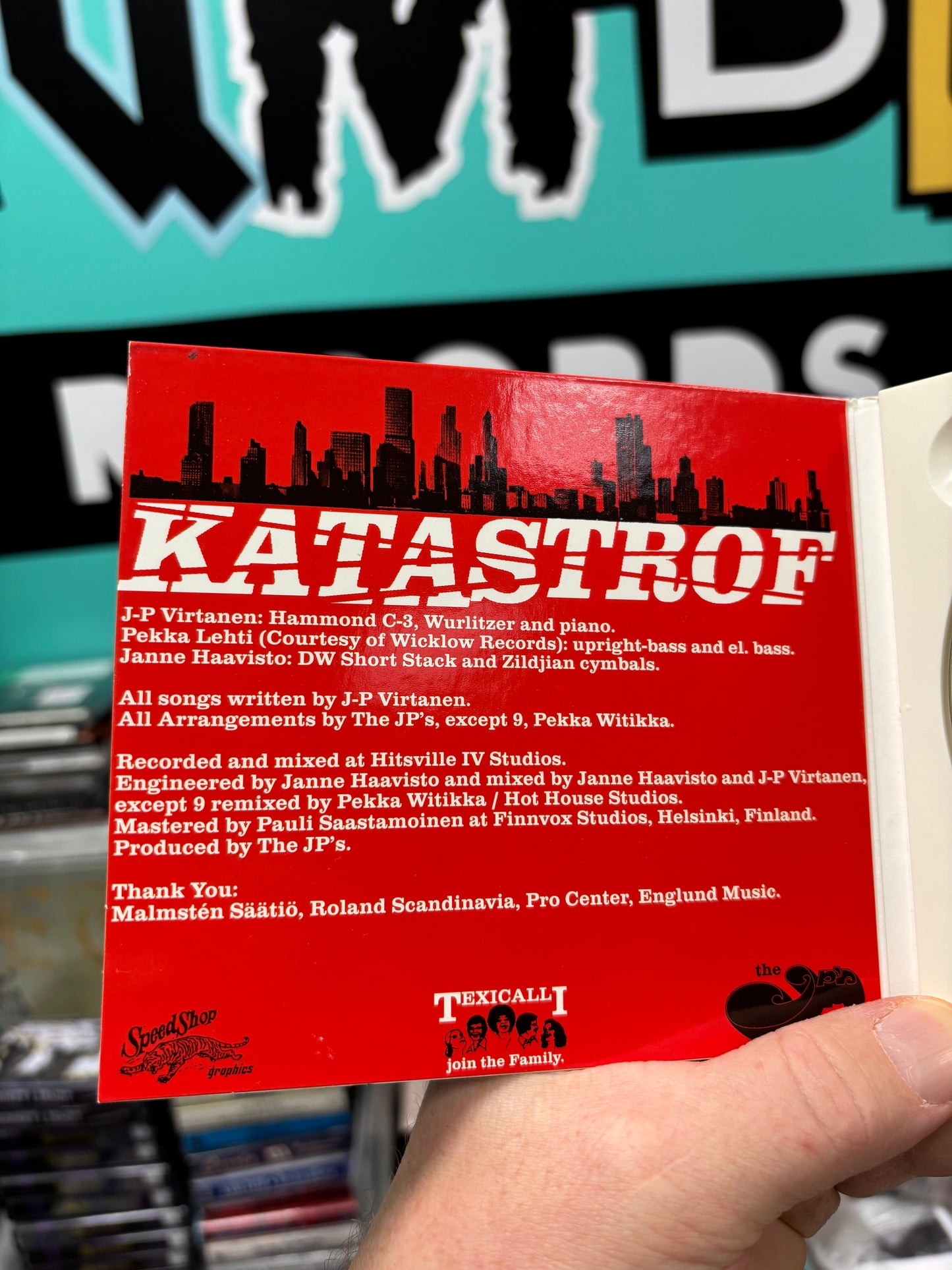 The JP’s: Katastrof, CD, Only pressing, Texicalli Records, Finland 1999