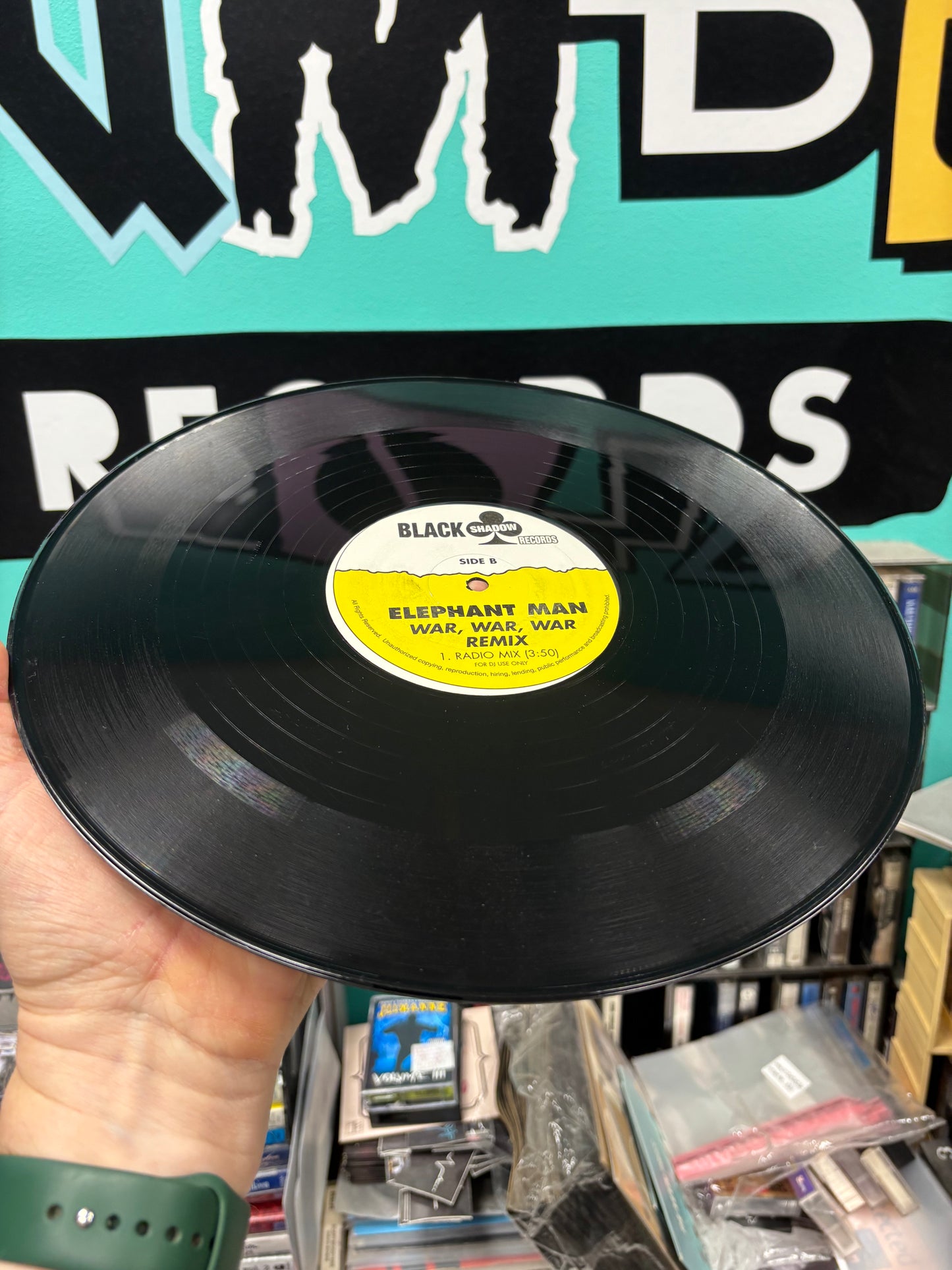 Elephant Man: War, War, War Remix, 12inch, Black Shadow Records, US year?