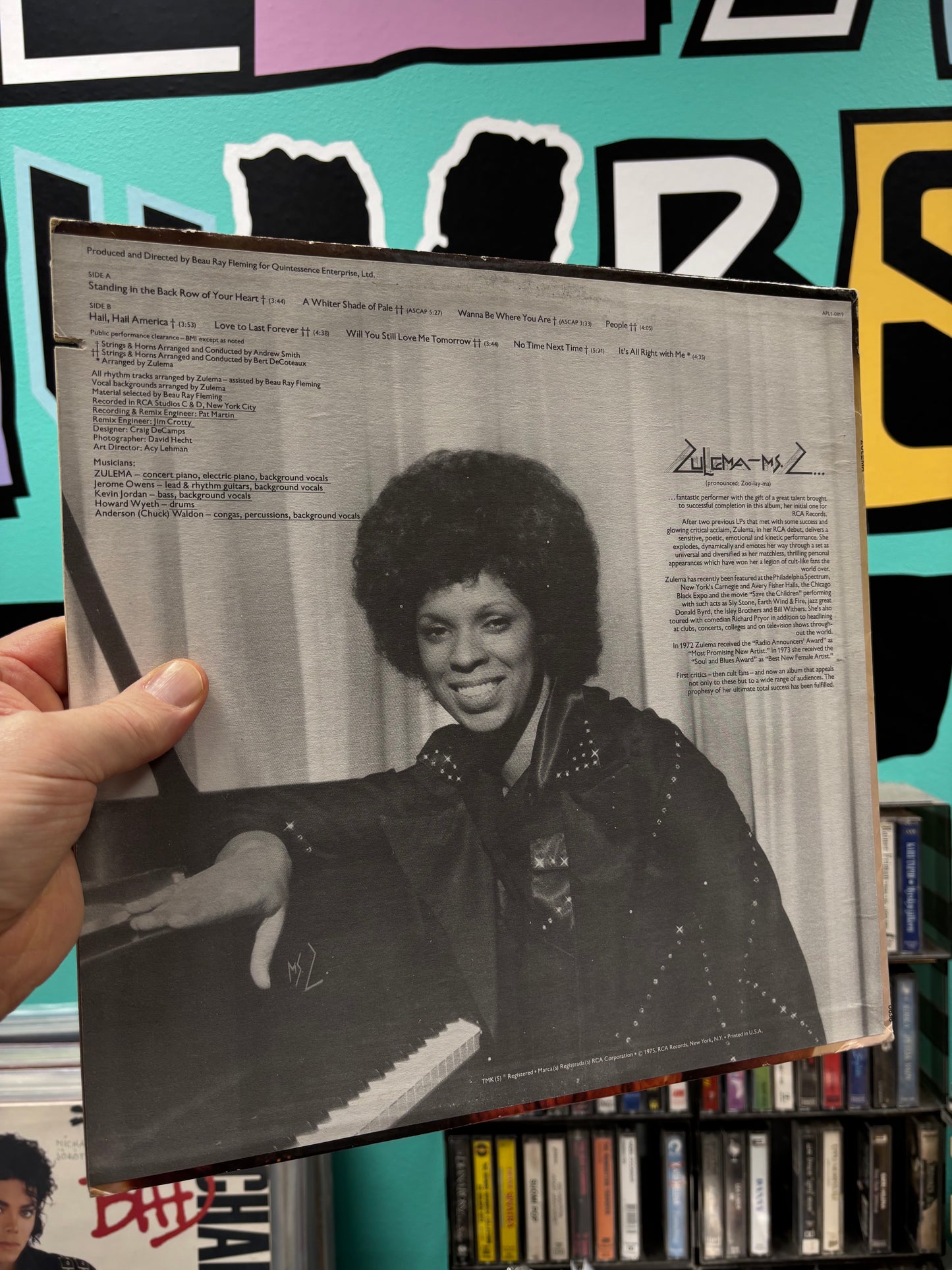 Zulema: Zulema, LP, Indianapolis pressing, RCA Victor, US 1975