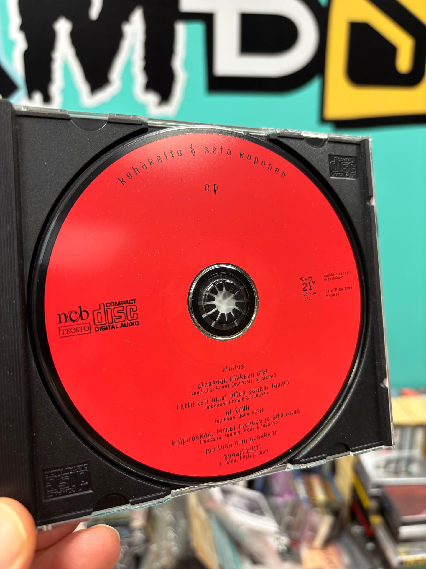 Kehäkettu & Setä Koponen: EP, CD, Only CD pressing, 21” Produktio, Finland 2000