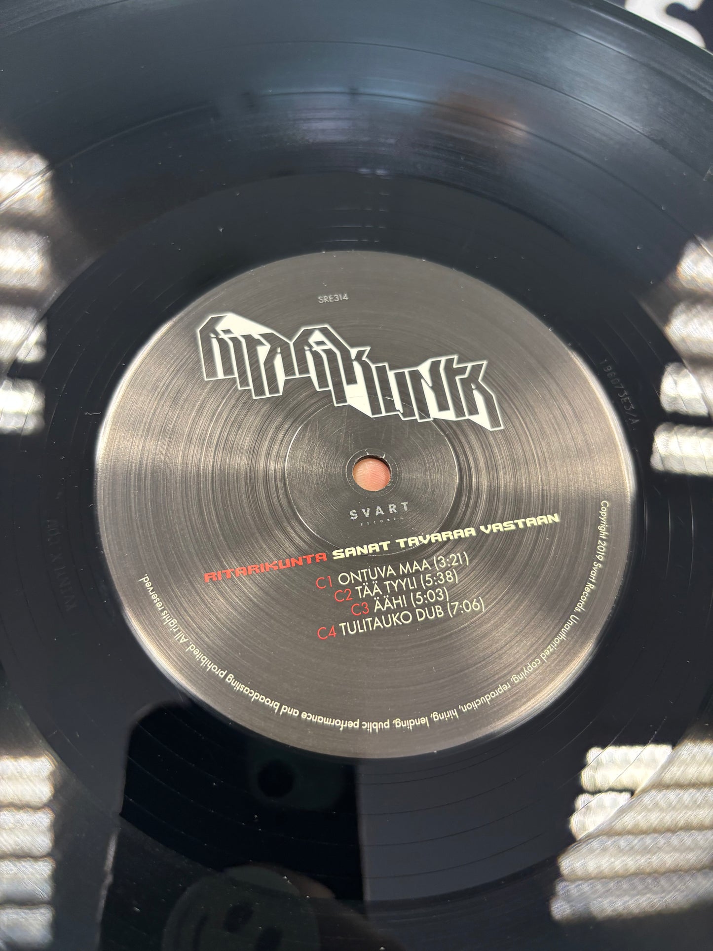 Ritarikunta: Sanat Tavaraa Vastaan, 2LP, gatefold, black vinyls, reissue, Svart Records, Finland 2019