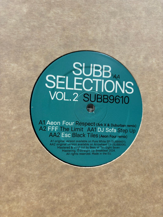 SUBB Selections Vol. 2., EP, 12inch, Straight Up Breakbeat, Finland 2024