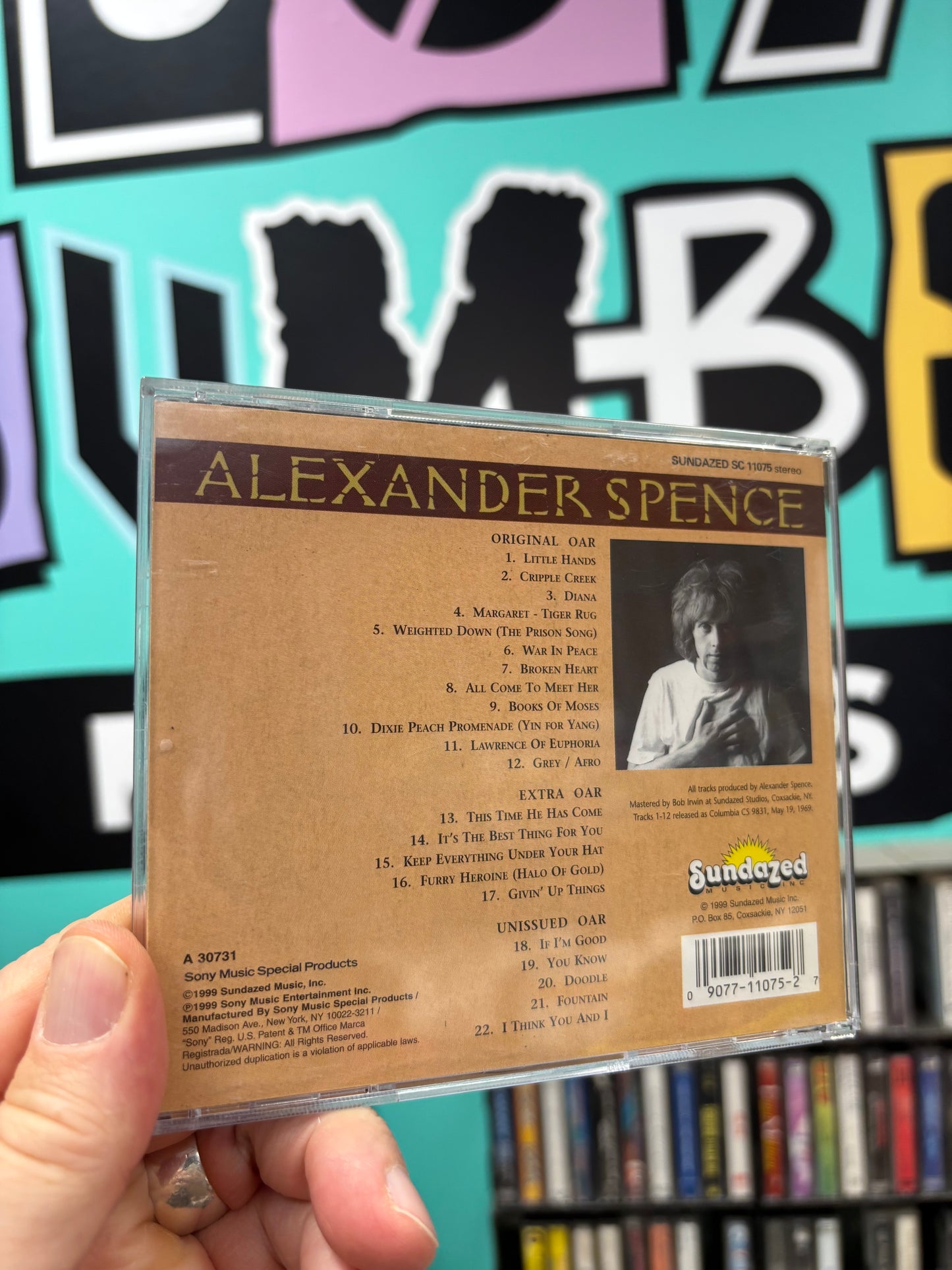Alexander Spence: Oar, CD, reissue, remastered, Sundazed Music, Sony Music Special Products, US 1999