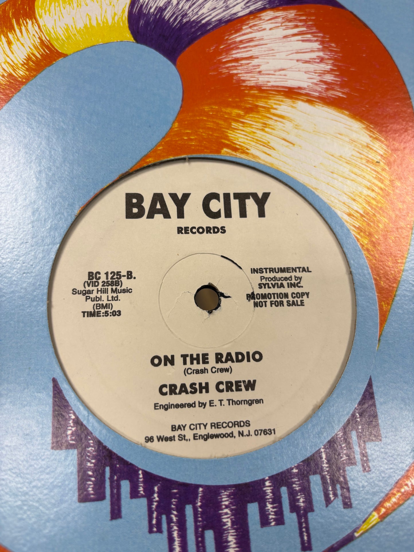 Crash Crew: On The Radio, 12inch,  reissue, promo, Bay City Records, US year?