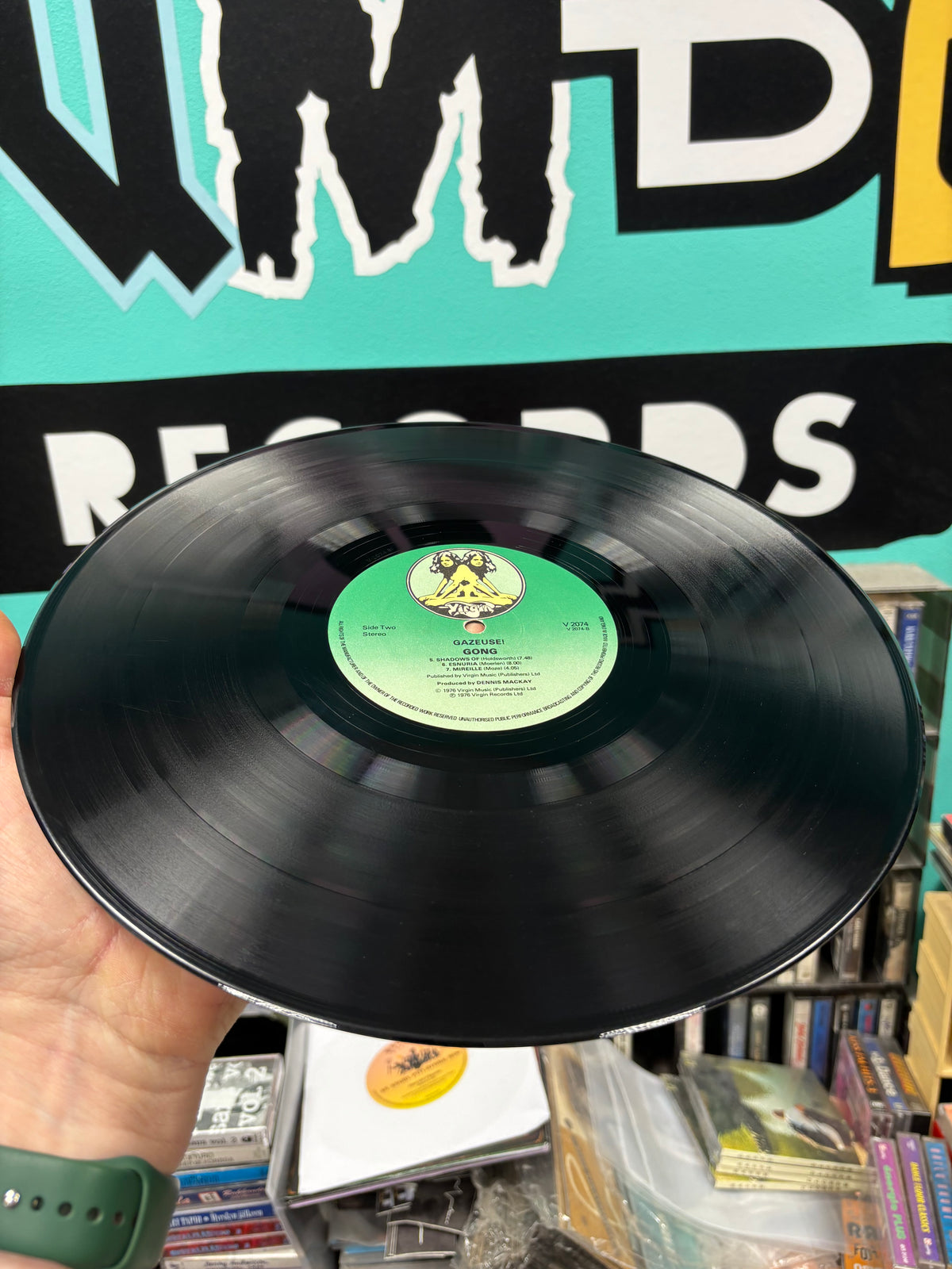 Gong: Gazeuse!, LP, Green Labels With Two-Virgins Logo, Virgin, UK 1976
