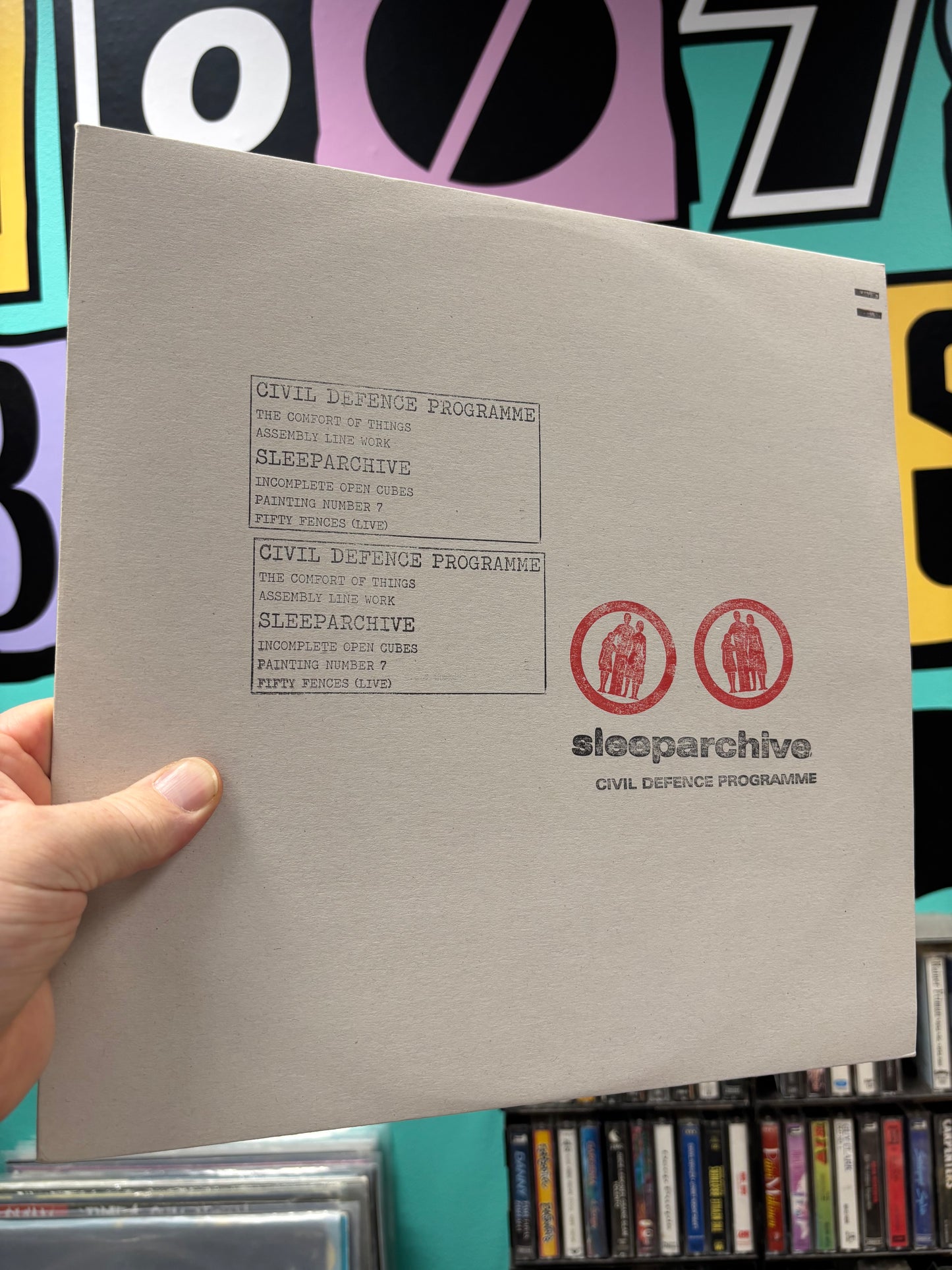 Civil Defence Programme/Sleeparchive: Untitled, 12inch, split ep, Only pressing, Sleeparchive, Germany 2014