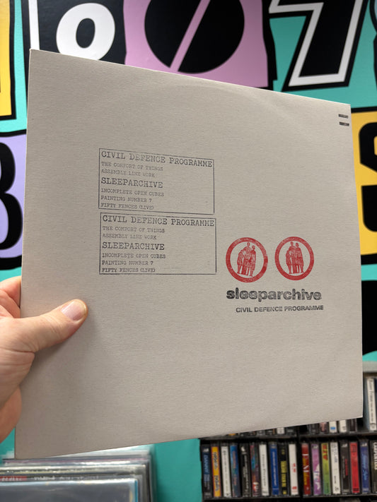 Civil Defence Programme/Sleeparchive: Untitled, 12inch, split ep, Only pressing, Sleeparchive, Germany 2014