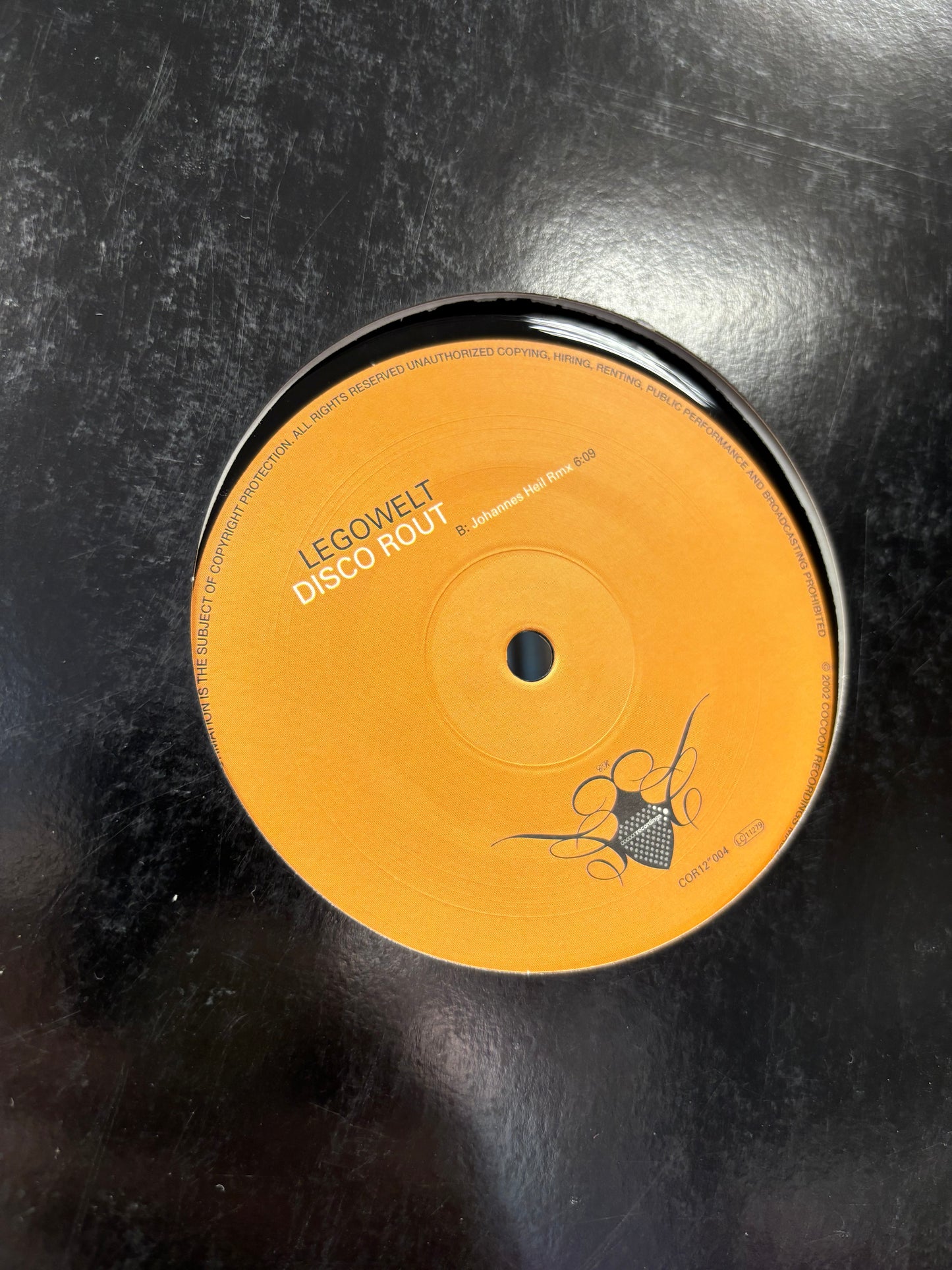 Legowelt: Disco Rout, 12inch, repress, Cocoon Records, Germany 2002