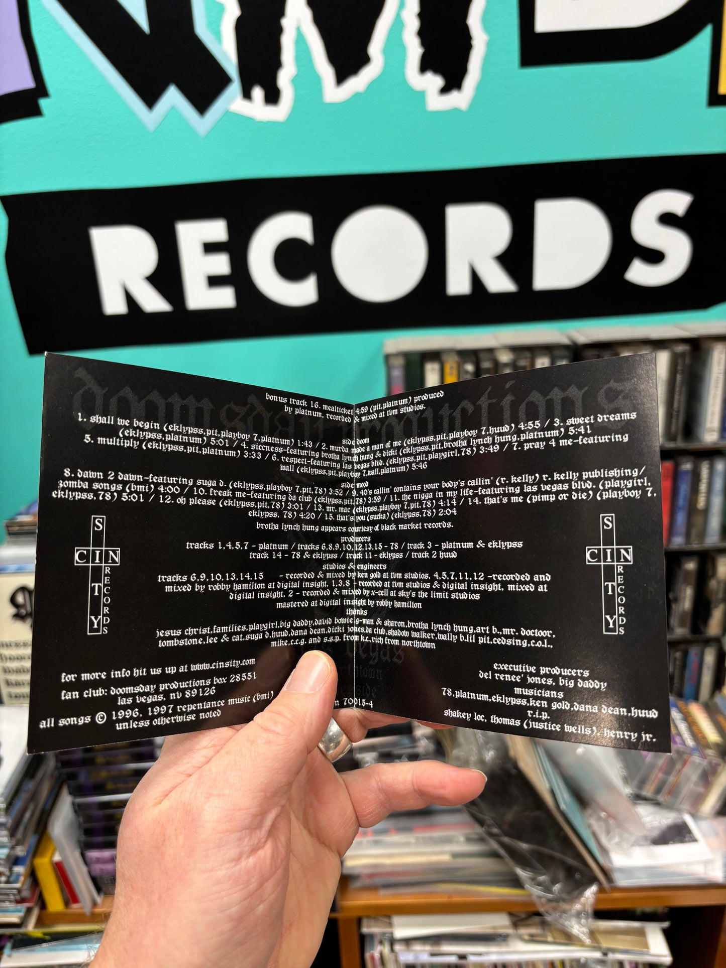 Doomsday Productions: Pray 4 Me, CD, 1st pressing, Cin City Records, US 1997