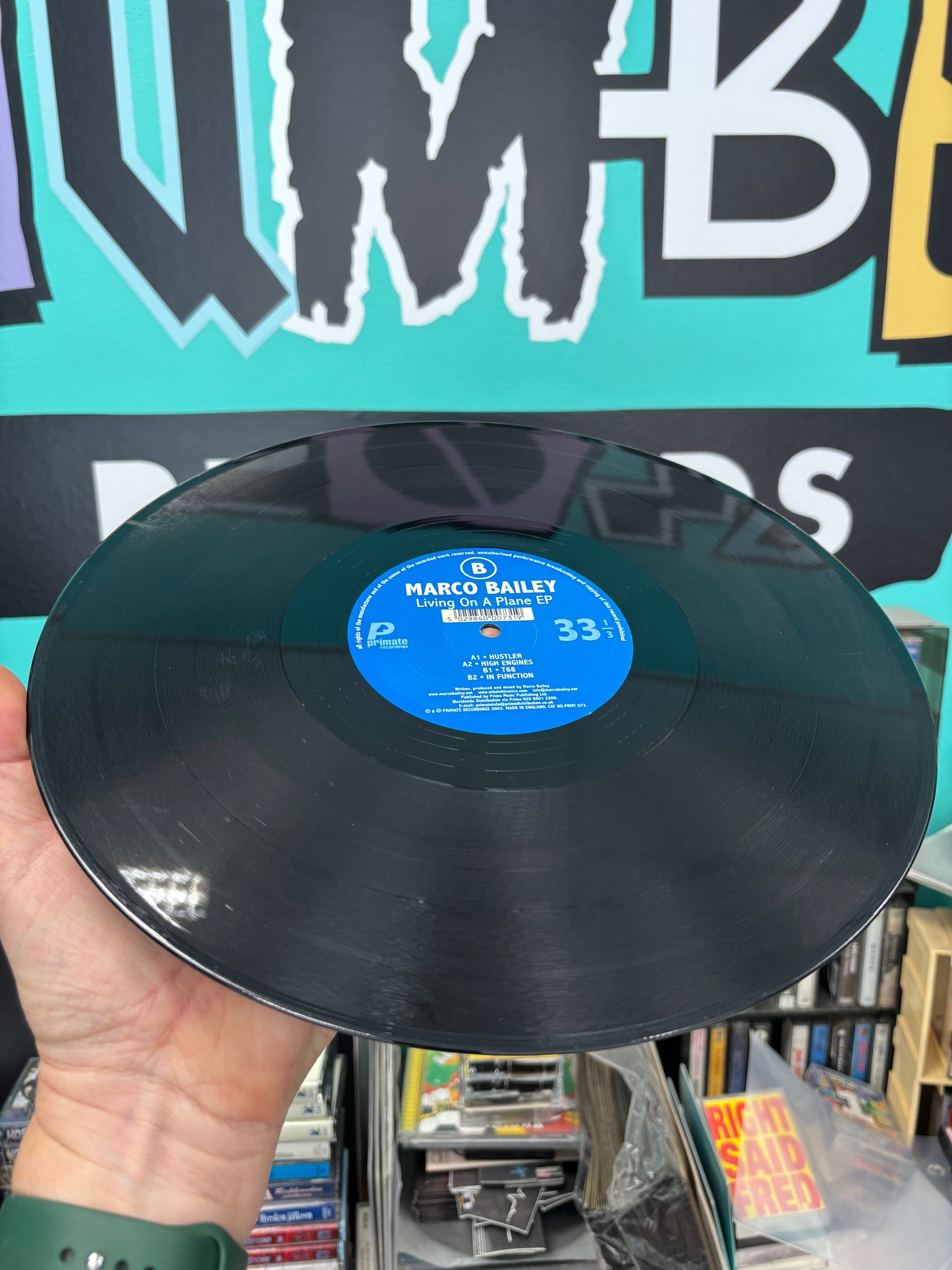 Marco Bailey: Living On A Plane EP, 12inch, Only official pressing, Primate Recordings, UK 2003