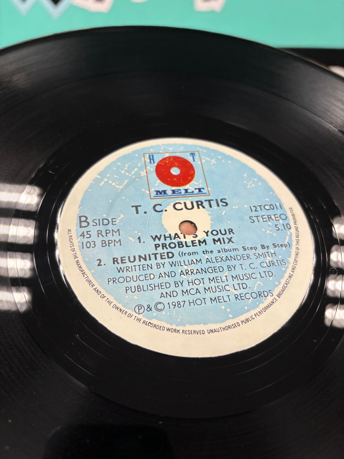 T.C. Curtis: Love’s Got Me On A Merry Go Around, 12inch, Only 12inch pressing, Hot Melt, UK 1987