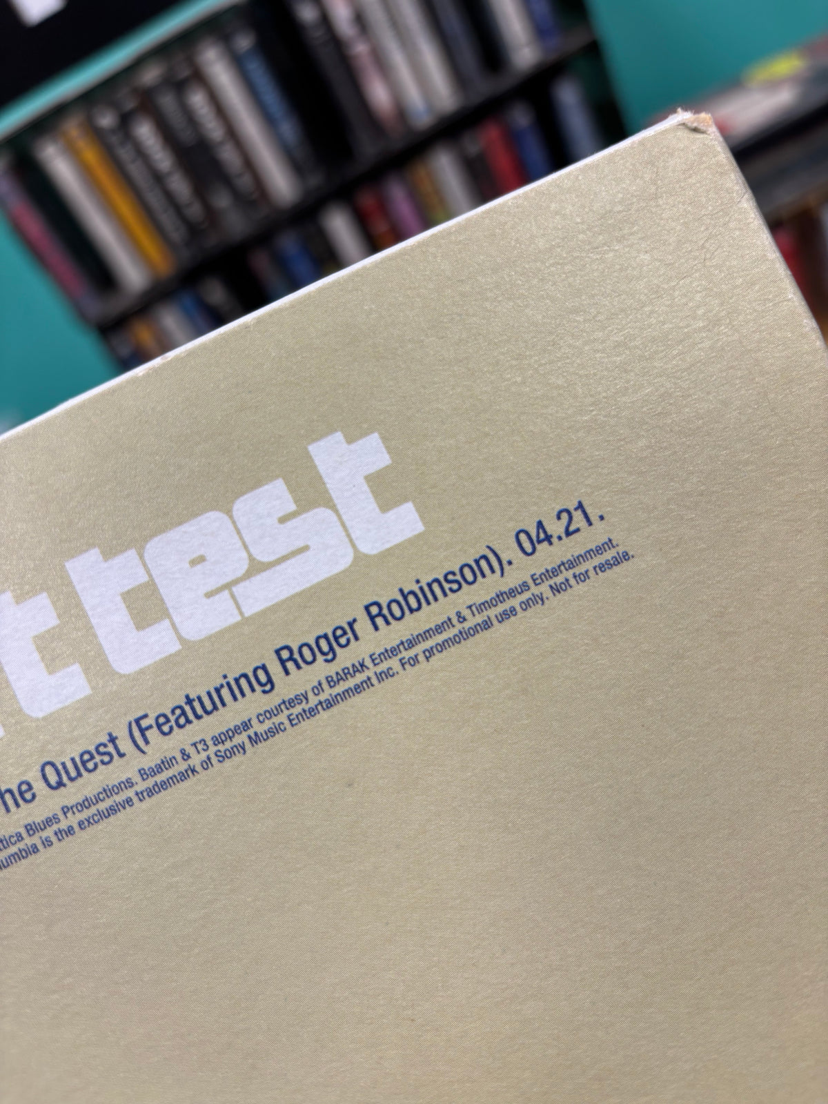 Attica Blues: Test. Don’t Test, 12inch, promo, Columbia, UK 2000