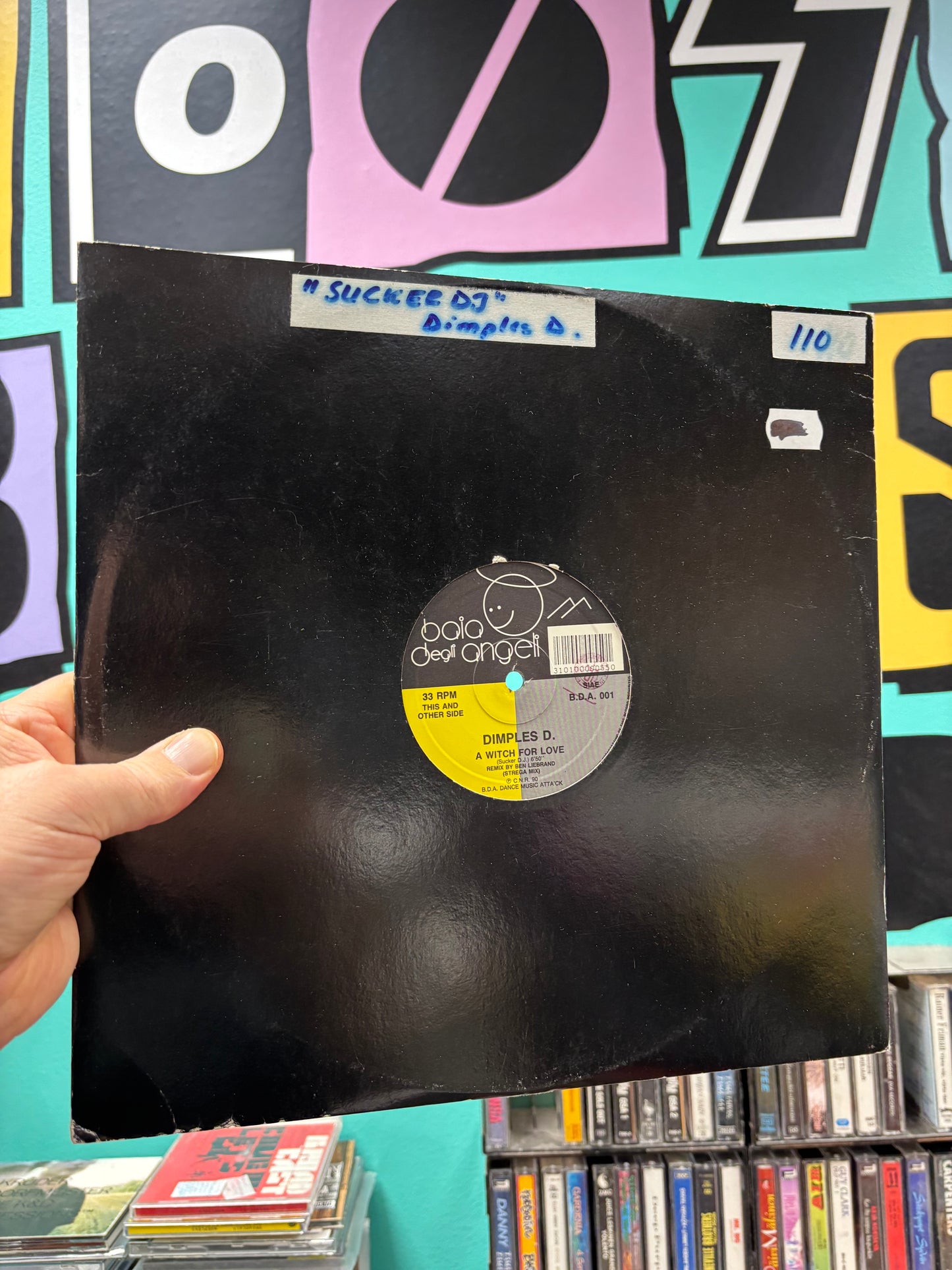 Dimples D. : A Witch For Love (Sucker DJ), 12inch, Baia Degli Angeli, Italy 1990