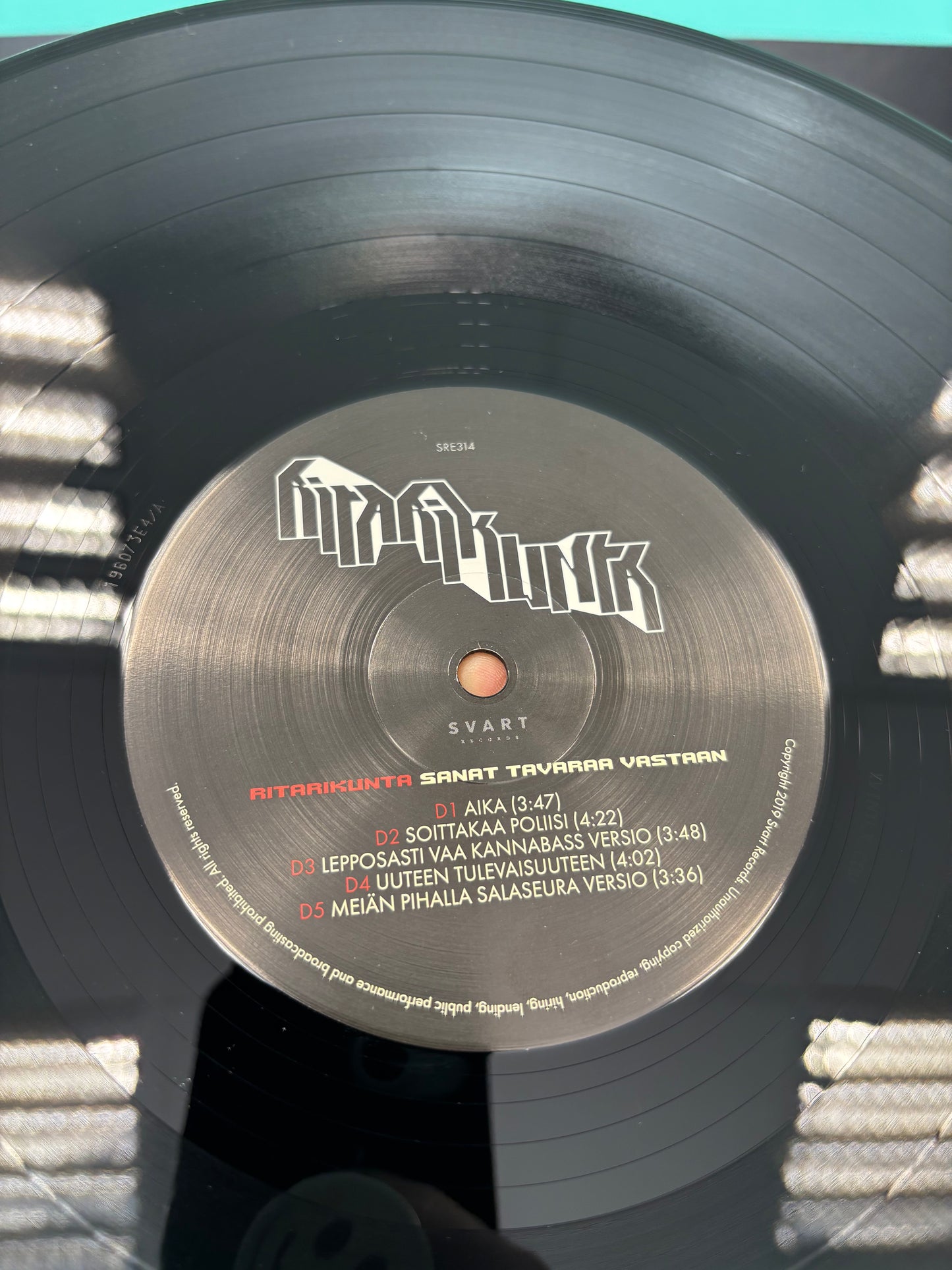 Ritarikunta: Sanat Tavaraa Vastaan, 2LP, gatefold, black vinyls, reissue, Svart Records, Finland 2019