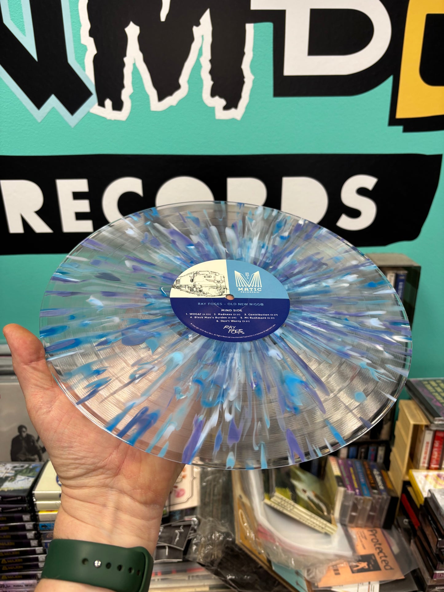 Ray Foges: Old New Nigg@, LP, Only pressing, Transparent/Blue Splatter, Matic Records, US 2020