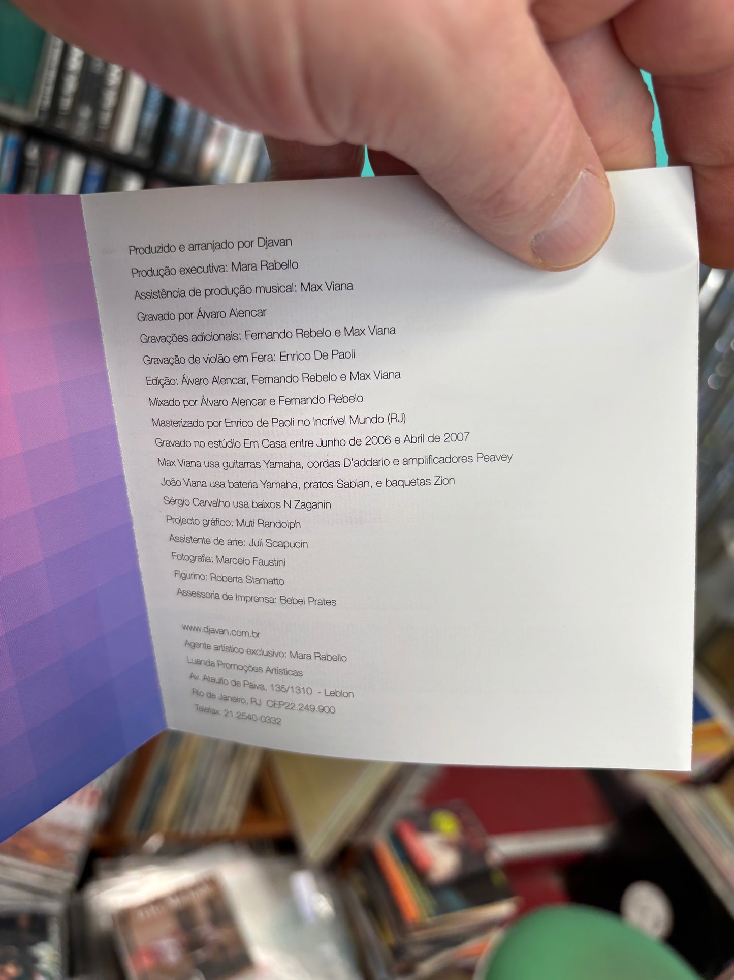 Djavan: Matizes, CD, reissue, iPlay, Portugal 2008