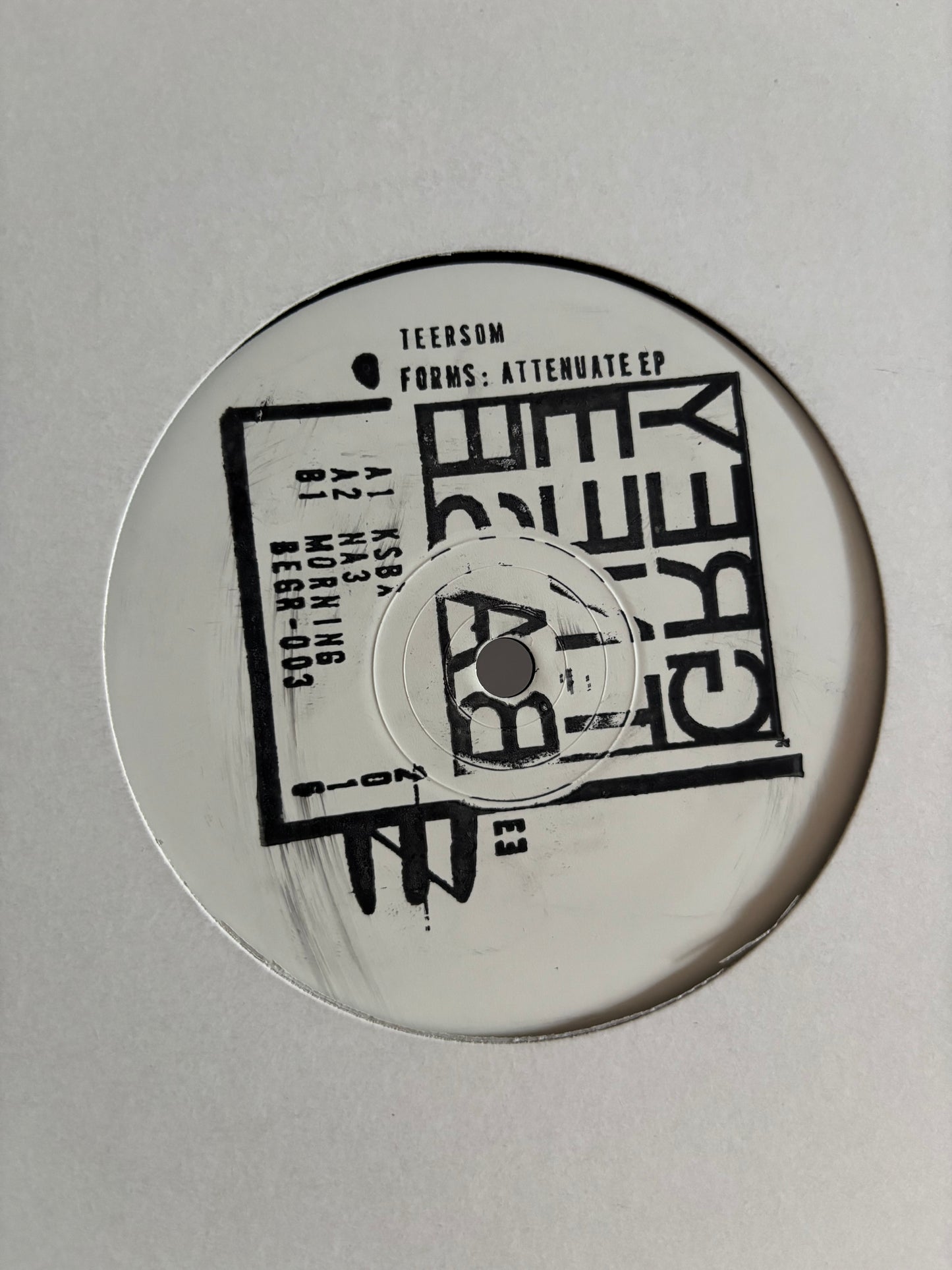 Teersom: Attenuate EP, 12inch, Only pressing, Basement Grey, Finland 2016
