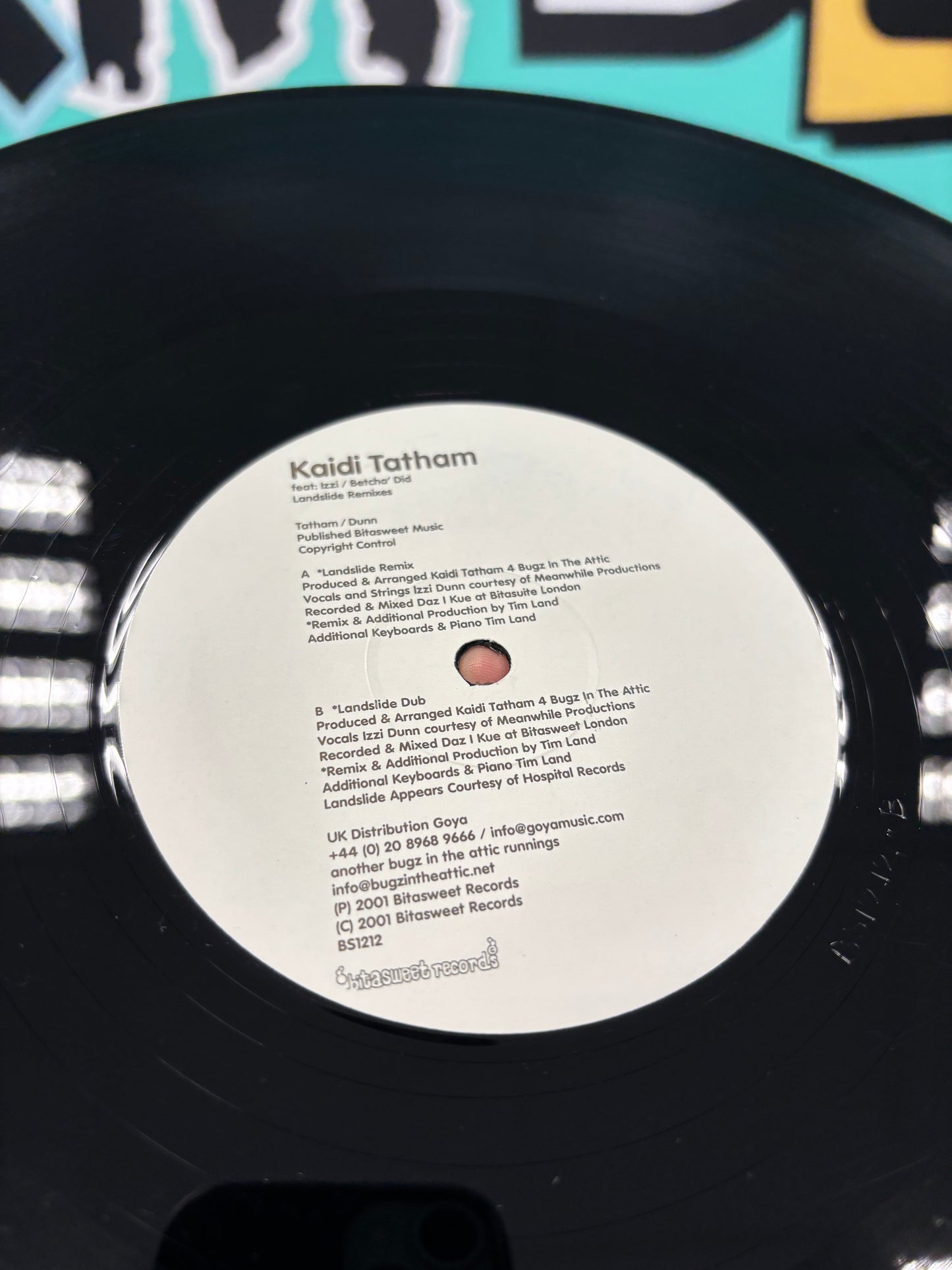 Kaidi Tatham: Betcha’ Did (Landslide Remixes), 12inch, Only official pressing, Bitasweet, UK 2001