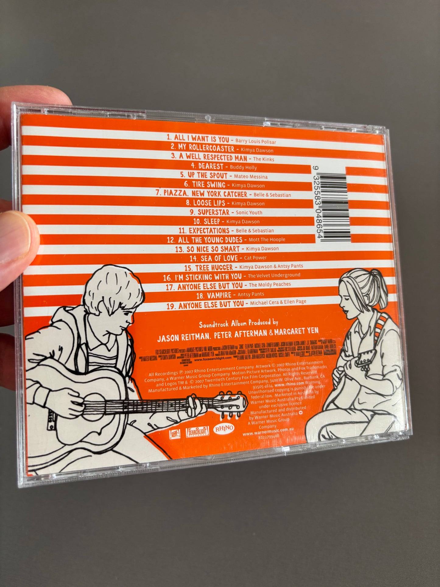 Juno (Music From The Motion Picture), CD, Fox Music, Fox Searchlight Pictures, Rhino Records, Australia 2008