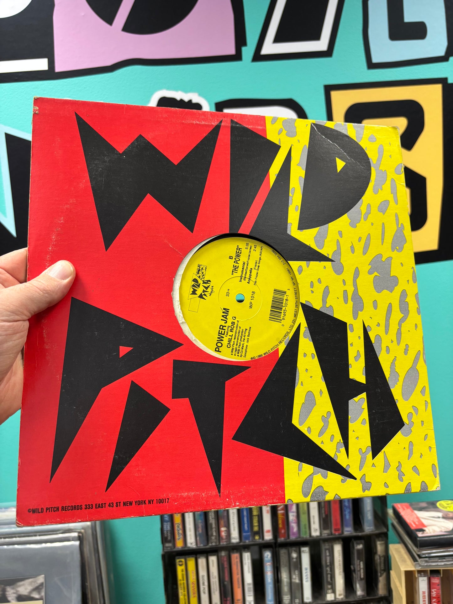 Power Jam featuring Chill Rob G: The Power, 12inch, repress, Wild Pitch, US 1990