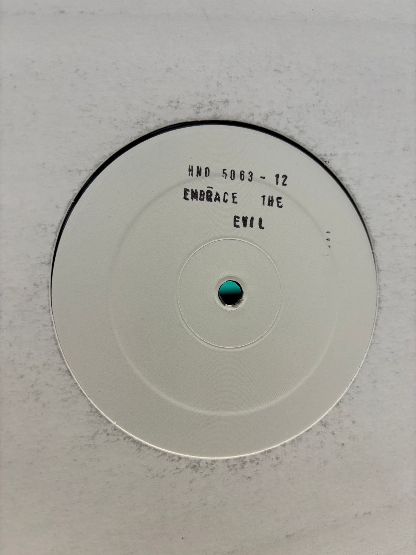 DST: Embrace The Evil, 12inch, Only pressing, White label, House No., Germany 2001