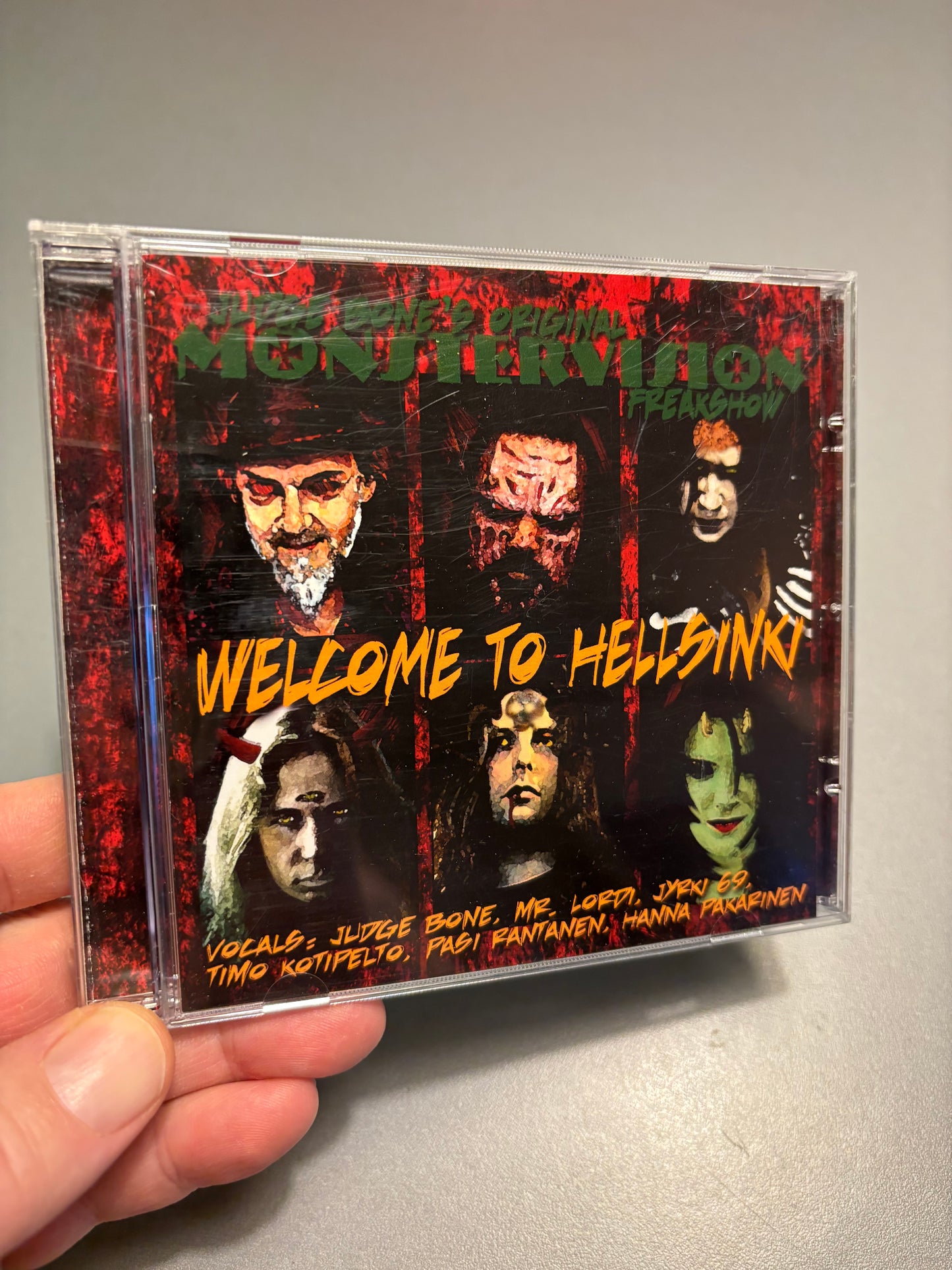 Judge Bone’s Original Monstervision Freakshow: Welcome To Hellsinki, CD single, Only pressing, Epic, Finland 2007