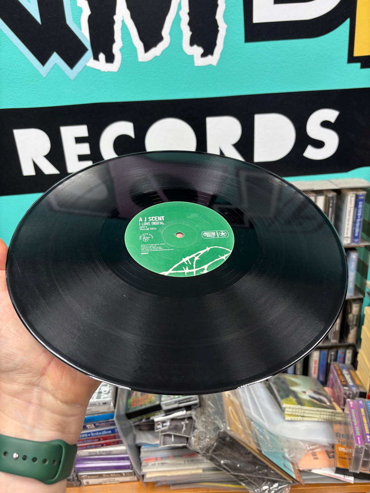 A J Scent: I Love Digital, 12inch, Limited Edition, Honchos Music, UK 2002