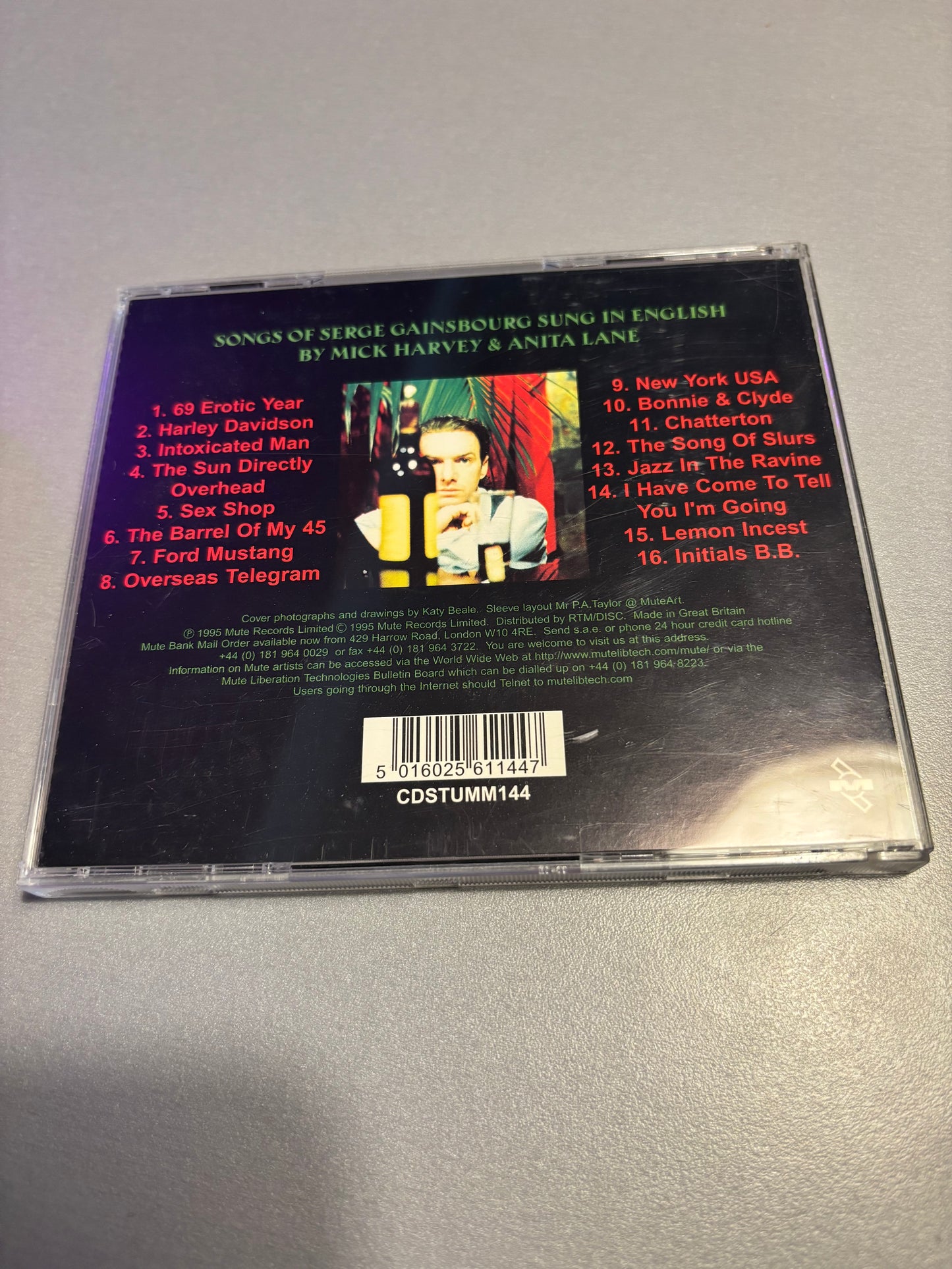 Mick Harvey: Intoxicated Man, CD, Mute, Europe 1995