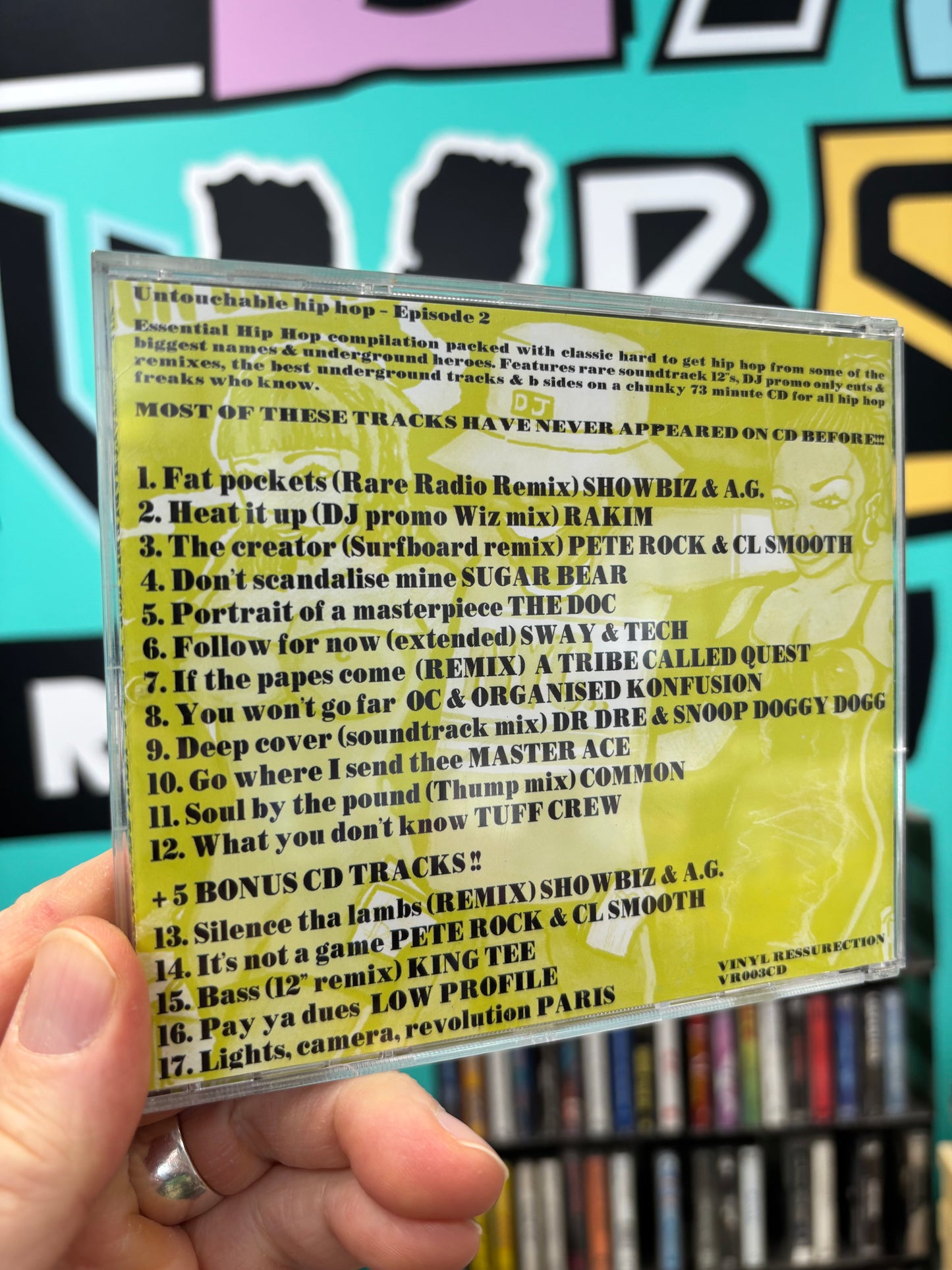 Untouchable Hip Hop - Episode 2, CD, Only CD pressing, compilation, unofficial release, Vinyl Resurrection, UK year?