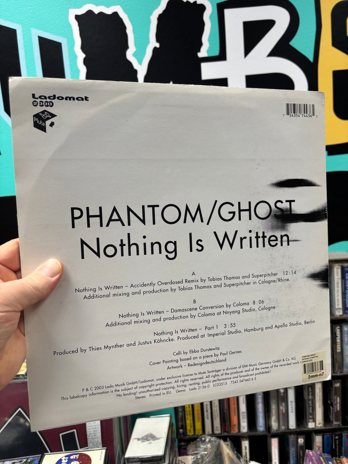 Phantom/Ghost: Nothing is Written, 12inch, Only official vinyl pressing, Ladomat 2000, Germany 2003
