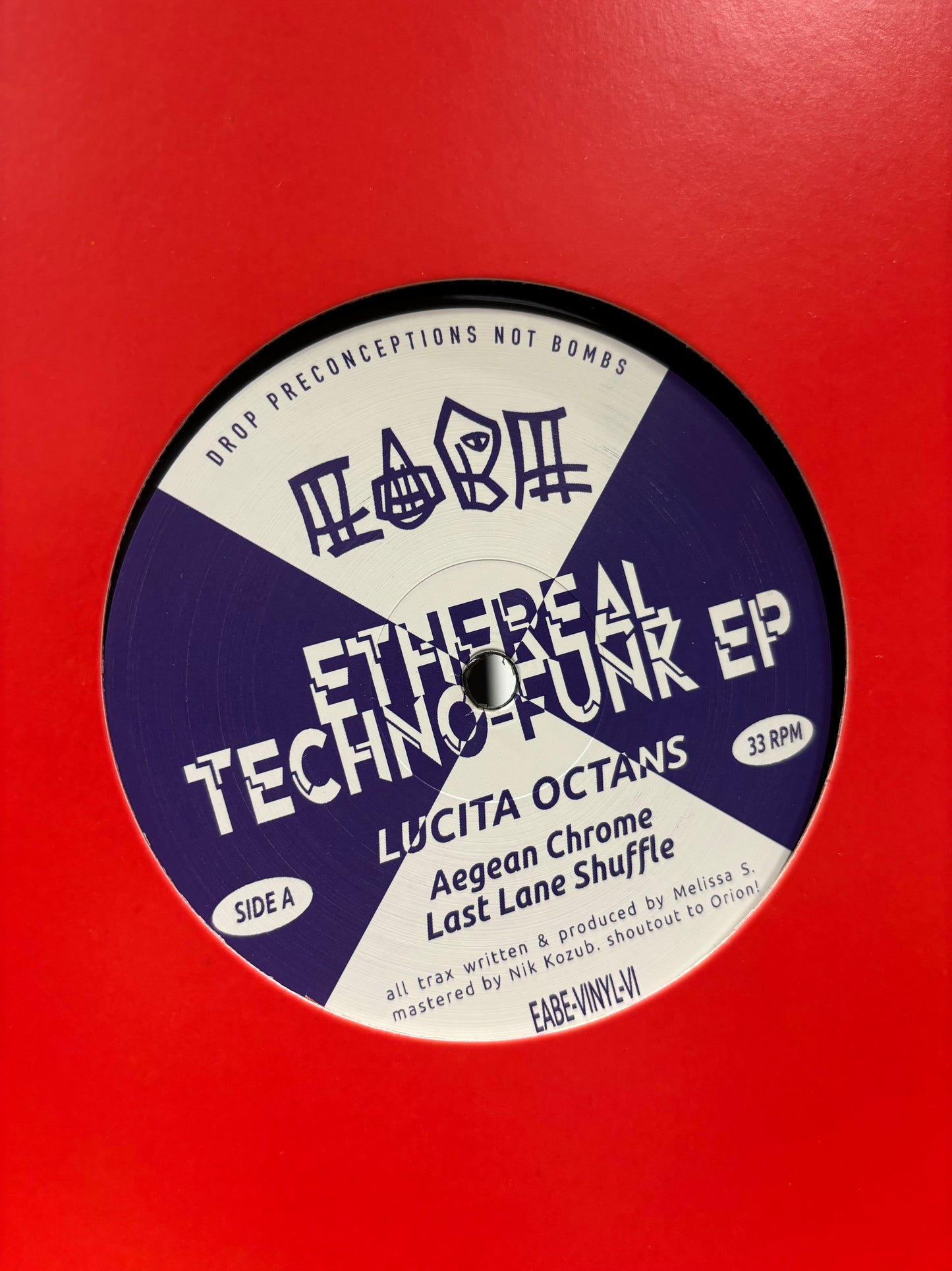 Lucita Octans/DJ Lifegoals: Ethereal Techno-Funk EP, 12inch, EABE, Finland 2022