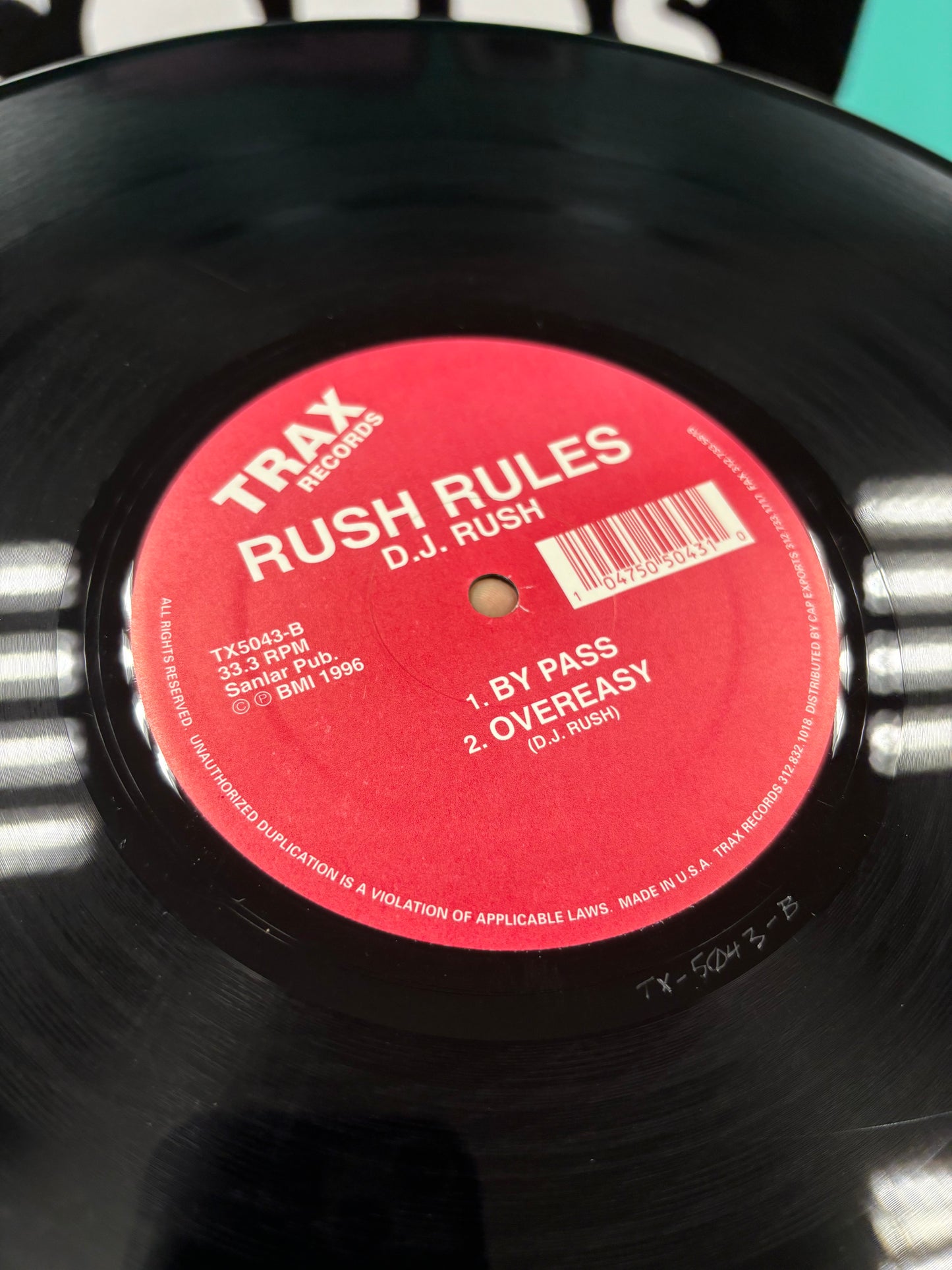 D.J. Rush: Rush Rules EP, reissue, 2x12inch, US 1999