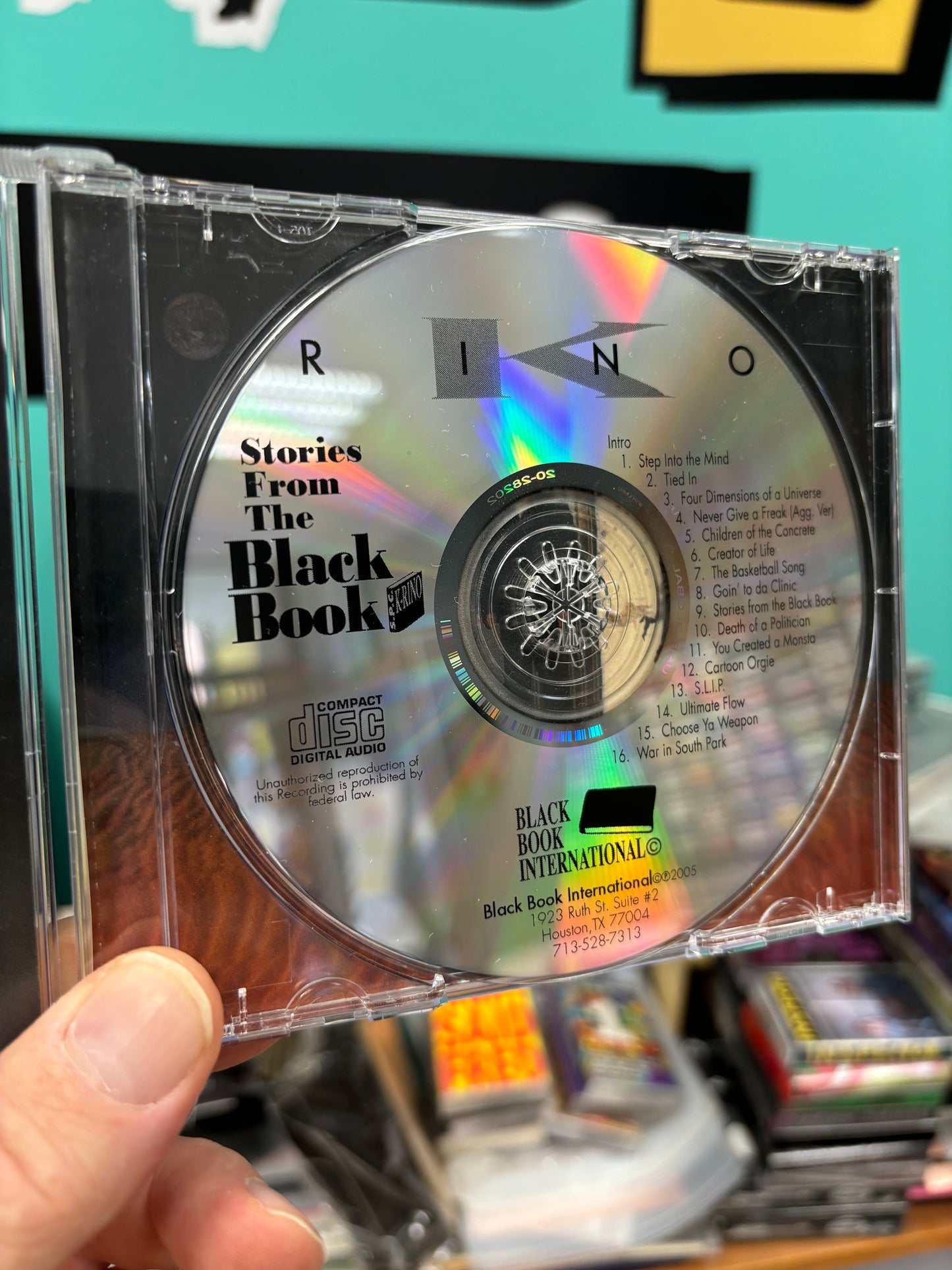 HULLU VARASTOALE -20%‼️‼️‼️K-Rino: Stories From The Black Book, CD, reissue, Limited Edition, Black Book International, US 2005