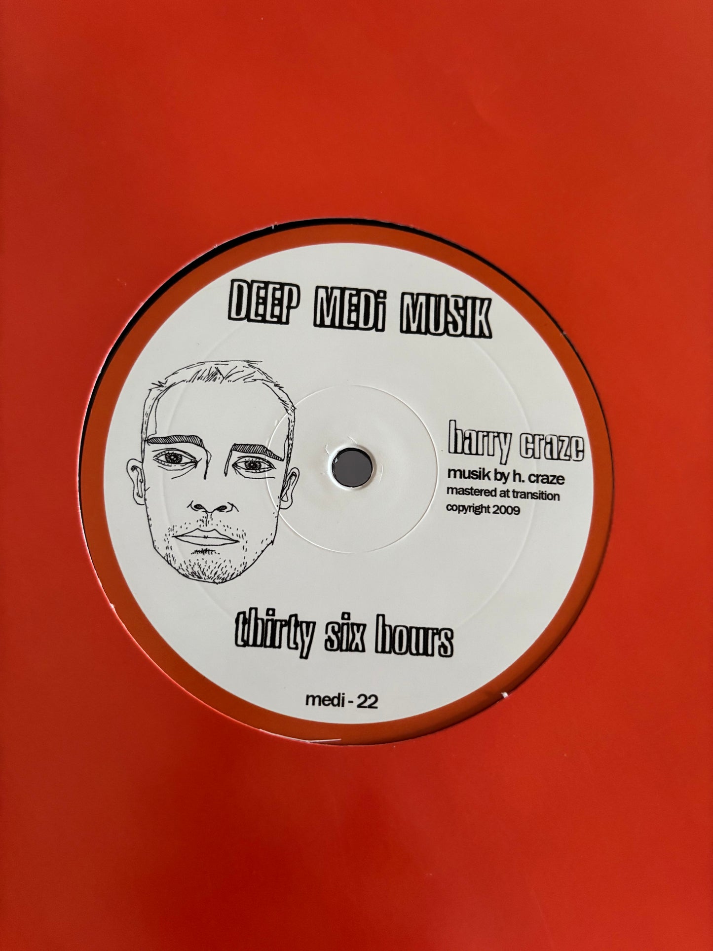 Harry Craze: Wa6/Thirty Six Hours, 12inch, Only vinyl pressing, Deep Medi Musik, UK 2009