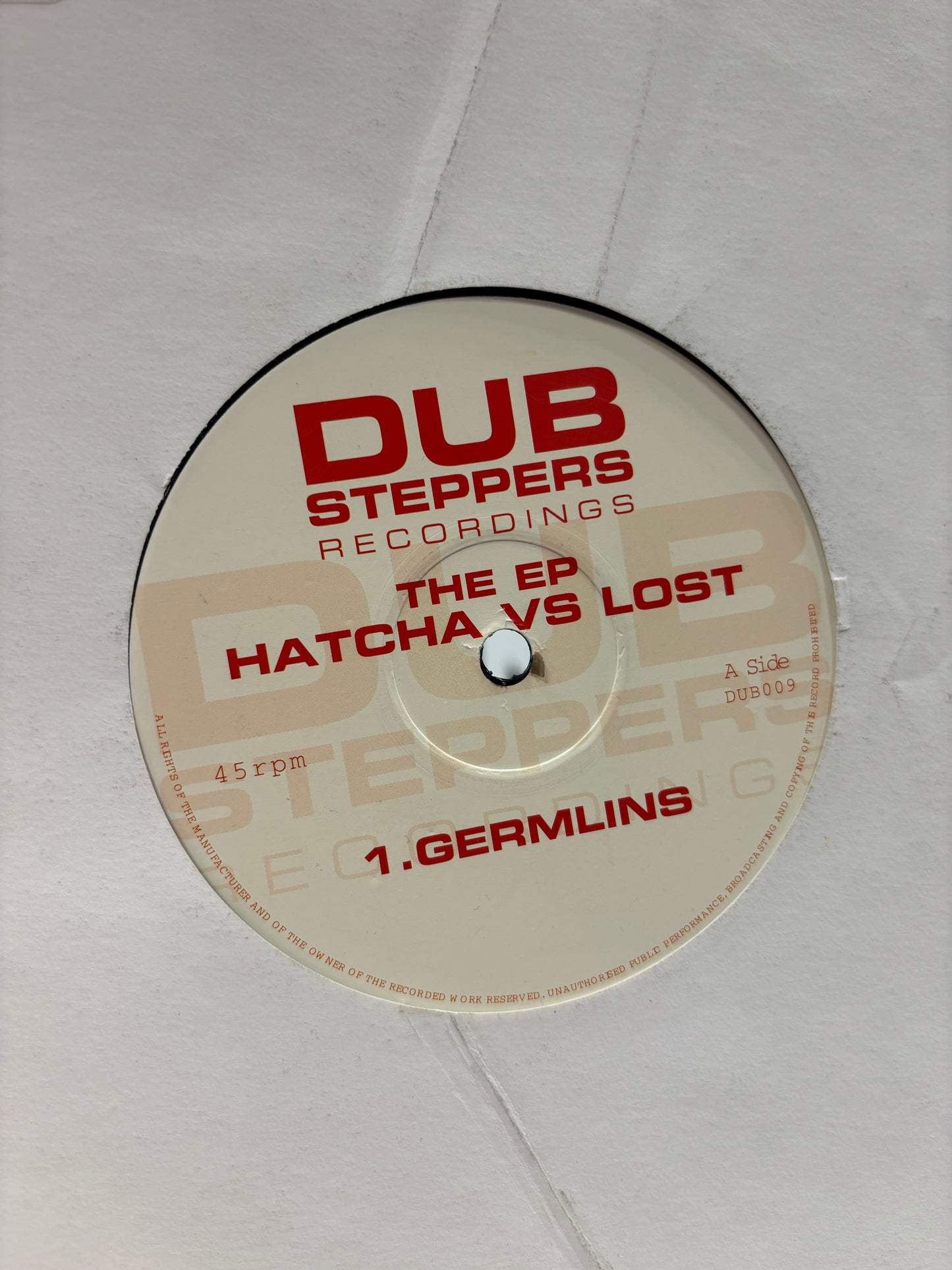 Hatcha vs Lost: The EP, 12inch, Only official pressing, Dub Steppers Records, UK 2009