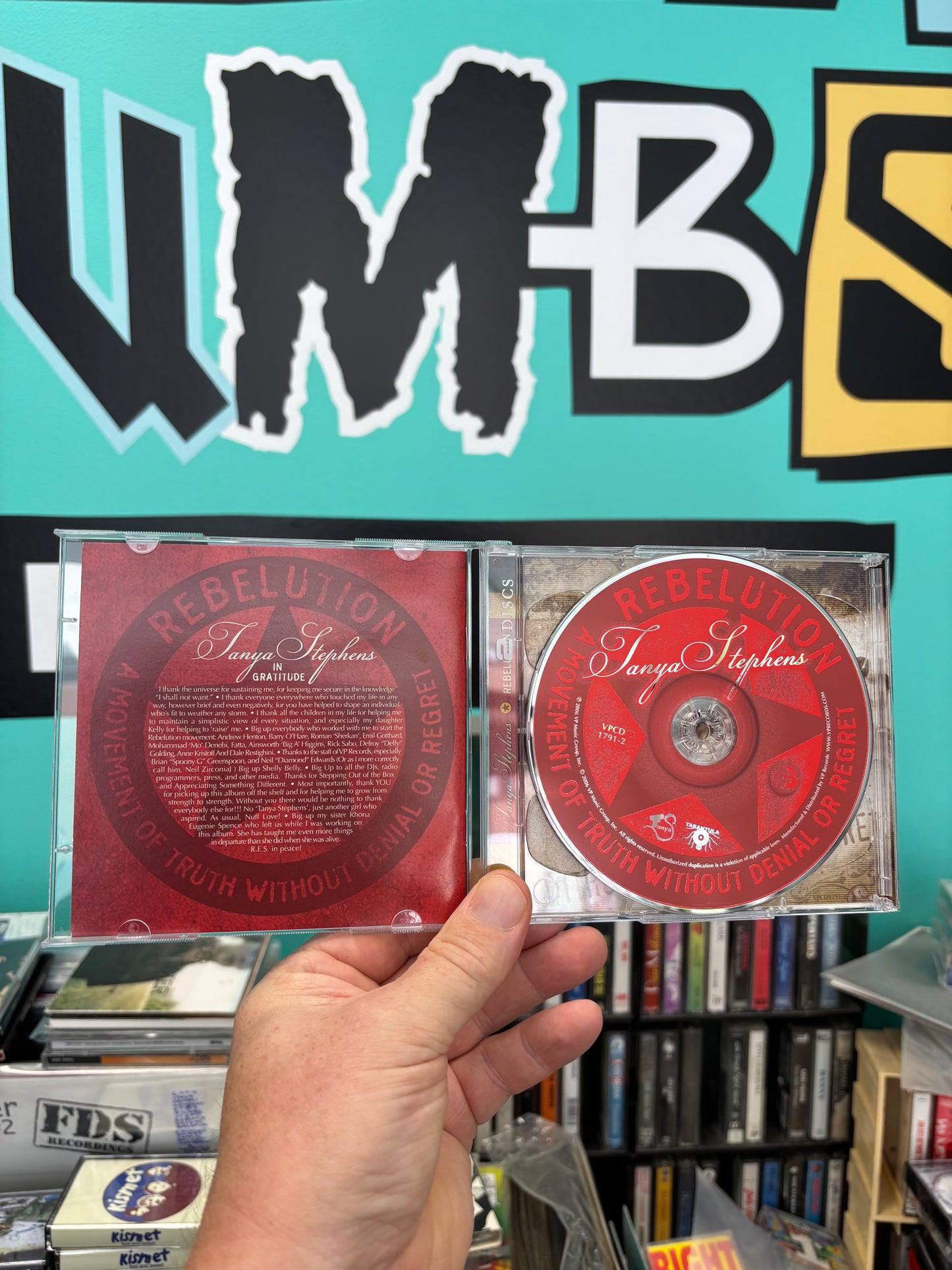 Tanya Stephens: Rebelution, CD + DVD, VP Records, Tarantula Records, US 2006