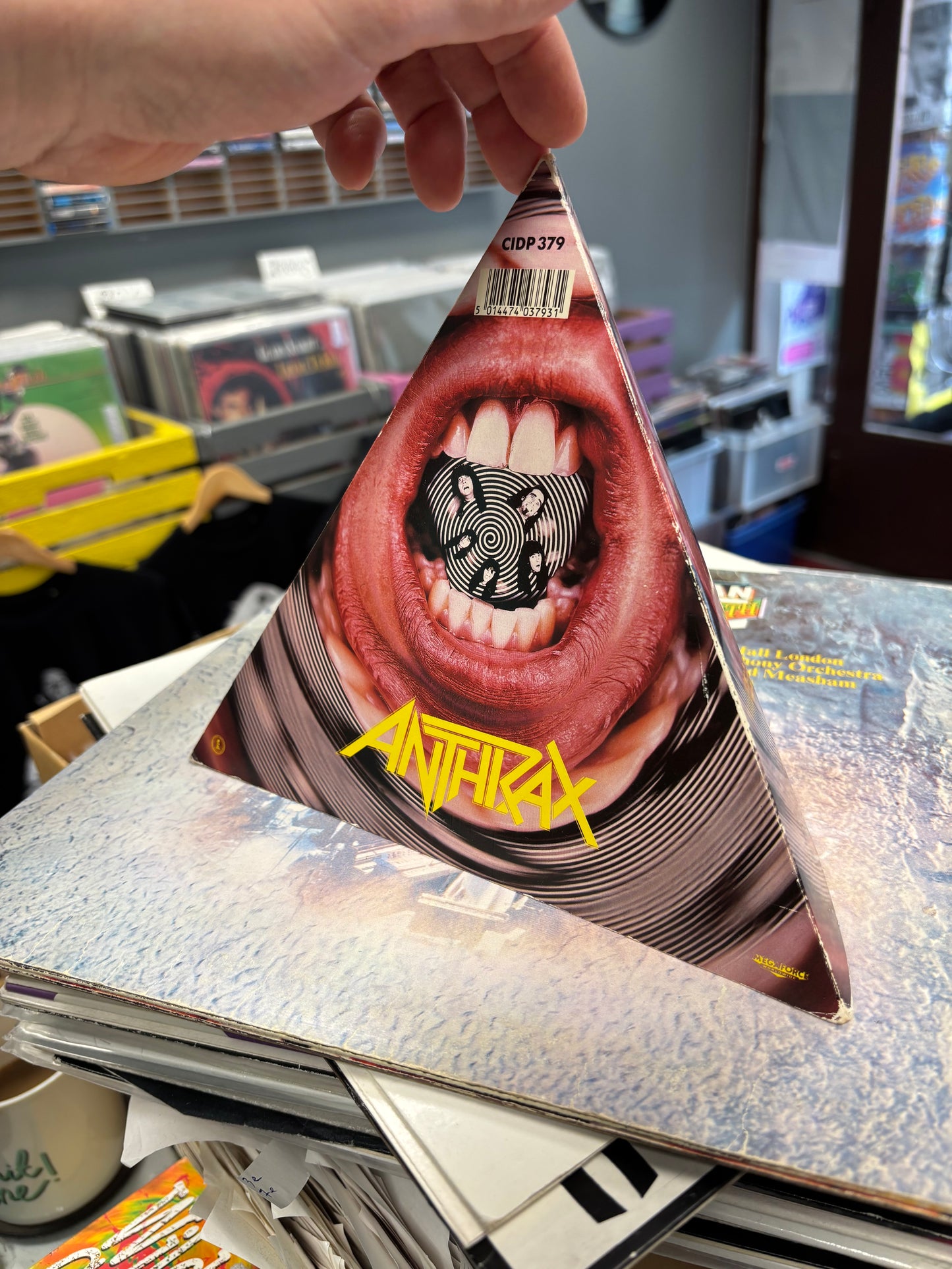 Anthrax: Make Me Laugh, CD, Single, Triangular card sleeve, Island Records, Megaforce Worldwide, UK 1988