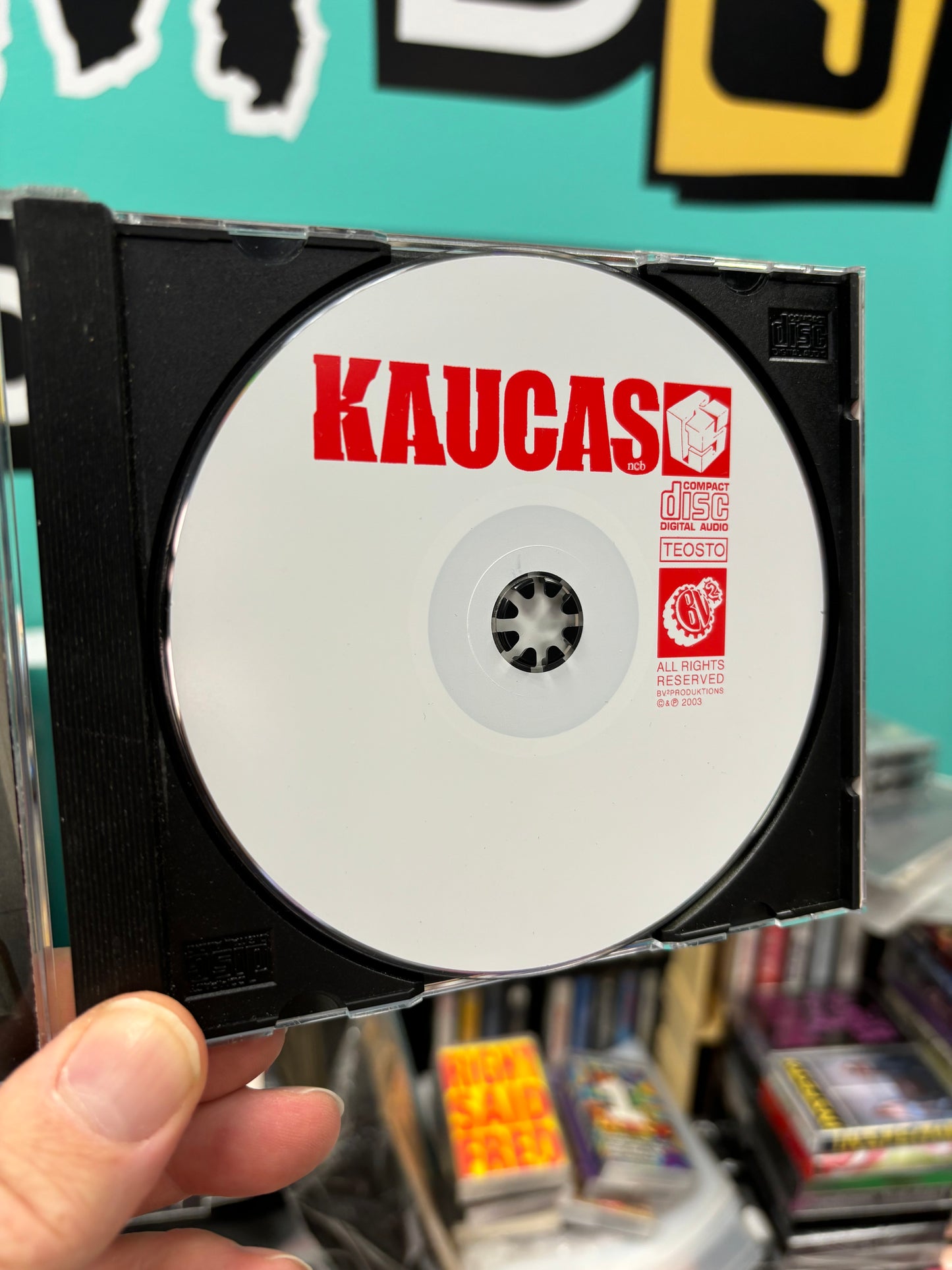 Kaucas: Saastaa Suusta, CD, Only pressing, BV2 Produktions, Finland 2003