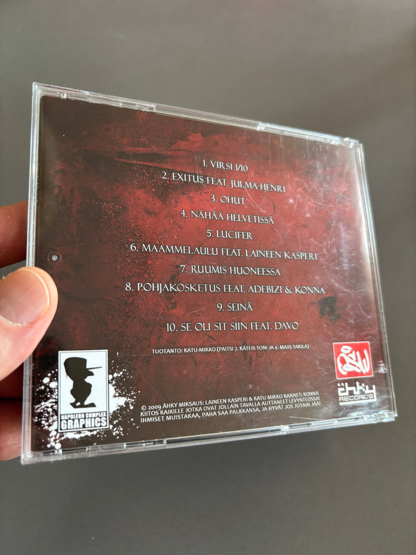 Aisti & Emeto: Exitus, CD, Only pressing, Ähky Records, Finland 2009